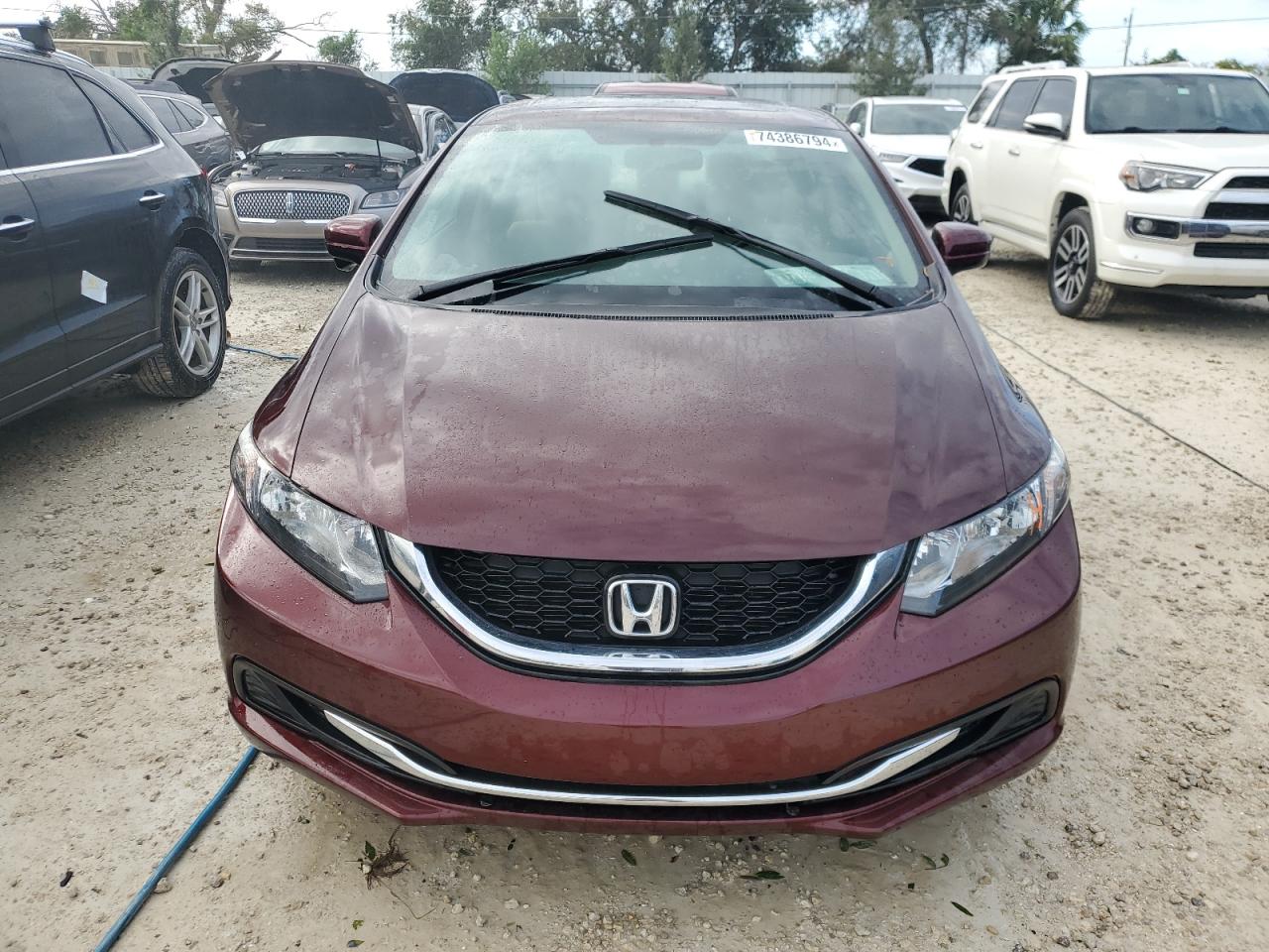 2015 Honda Civic Ex Burgundy vin: 19XFB2F84FE089794