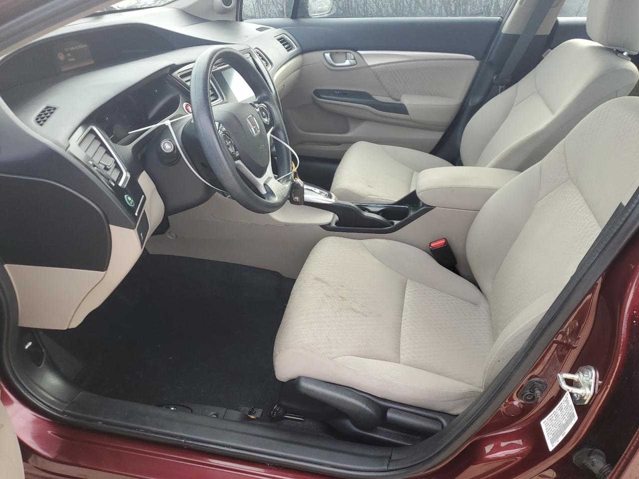 2015 Honda Civic Ex Burgundy vin: 19XFB2F84FE089794