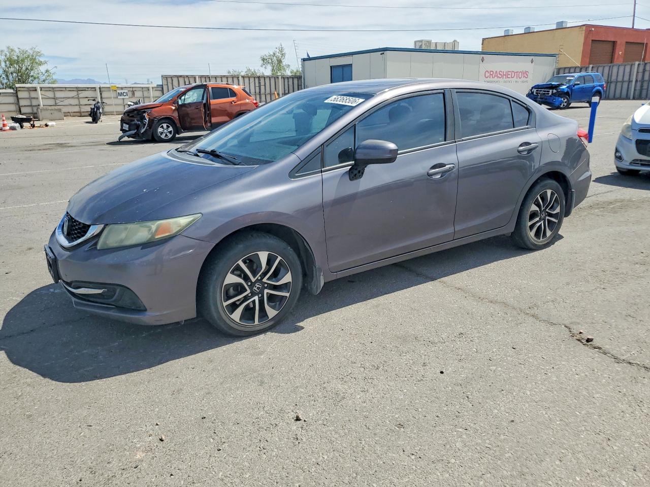 2015 Honda Civic Ex Gray vin: 19XFB2F84FE098401
