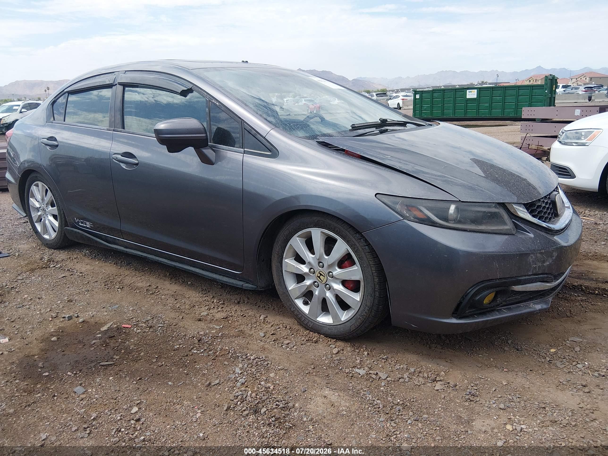 2015 Honda Civic Ex Gray vin: 19XFB2F84FE202448