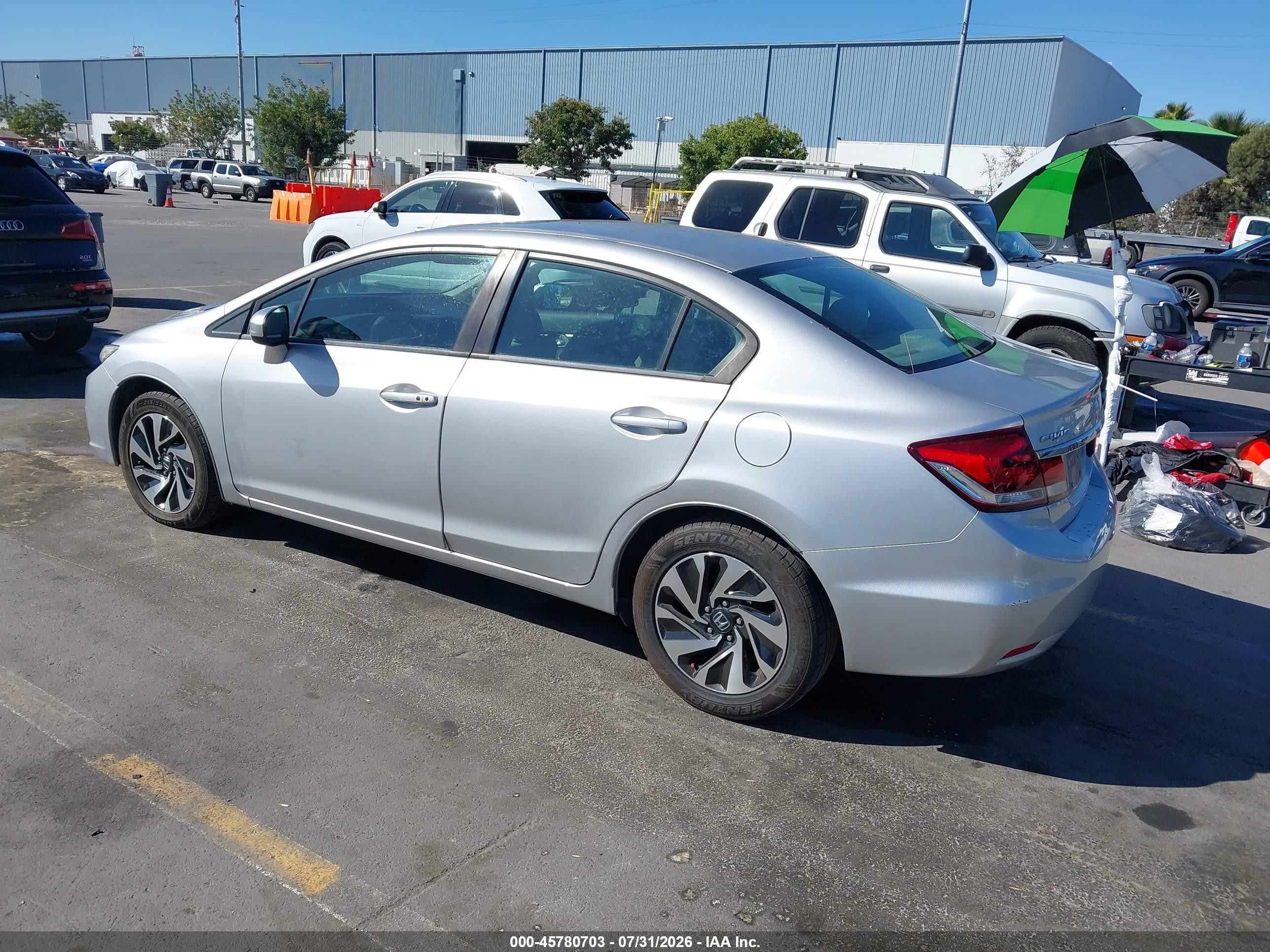 2015 Honda Civic Ex Silver vin: 19XFB2F84FE202644