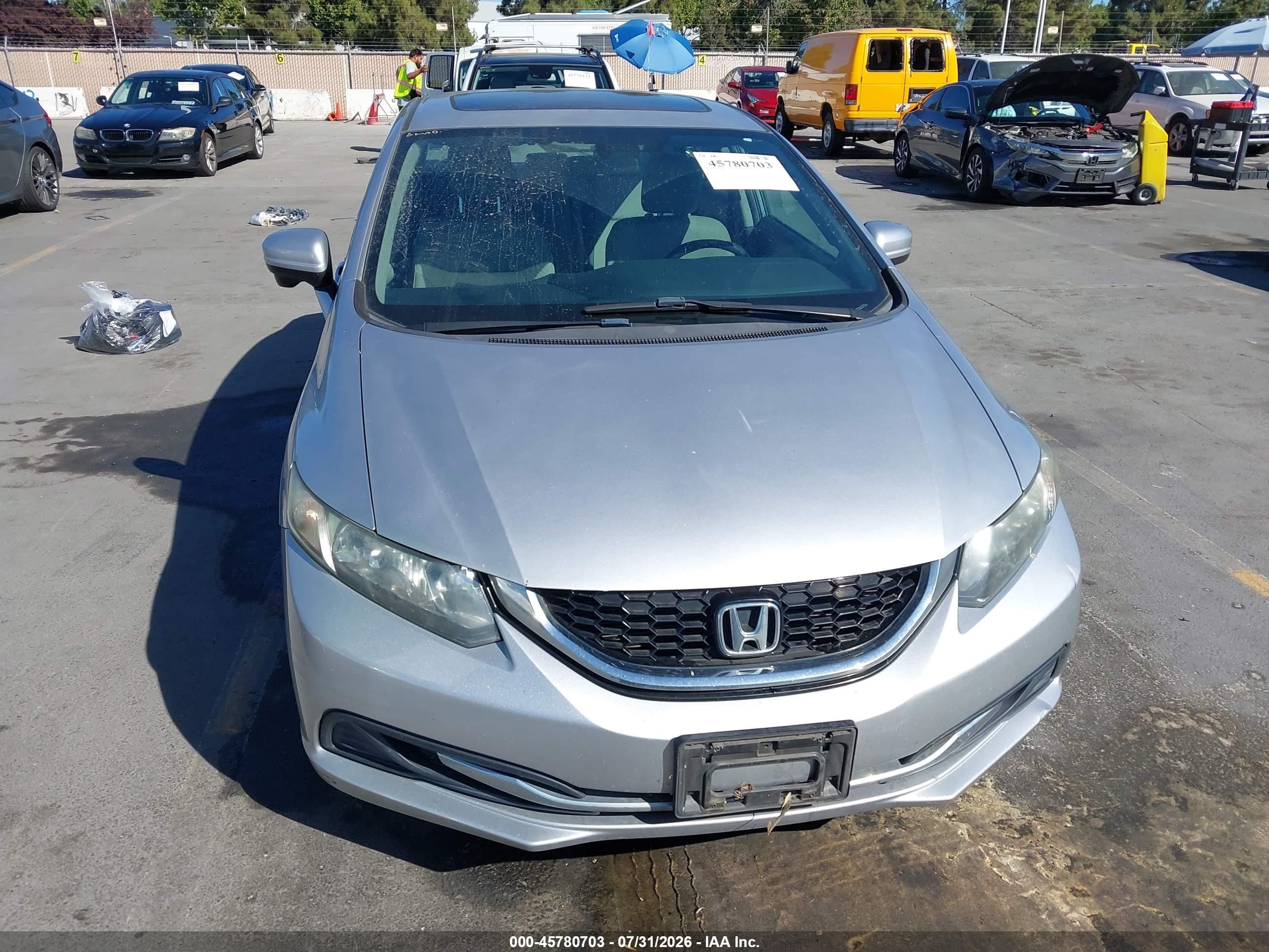 2015 Honda Civic Ex Silver vin: 19XFB2F84FE202644