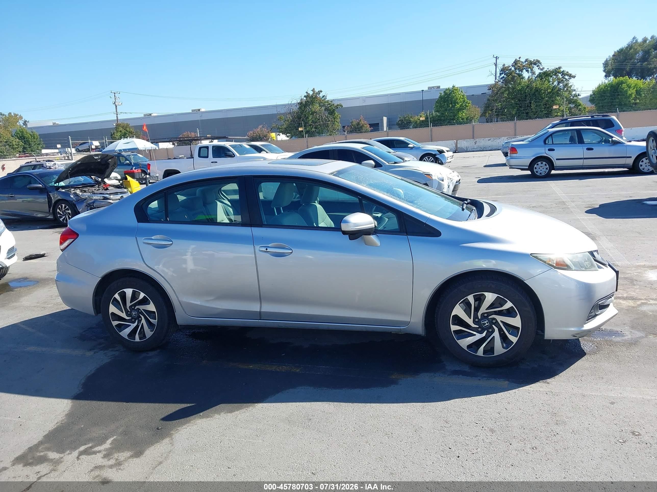 2015 Honda Civic Ex Silver vin: 19XFB2F84FE202644