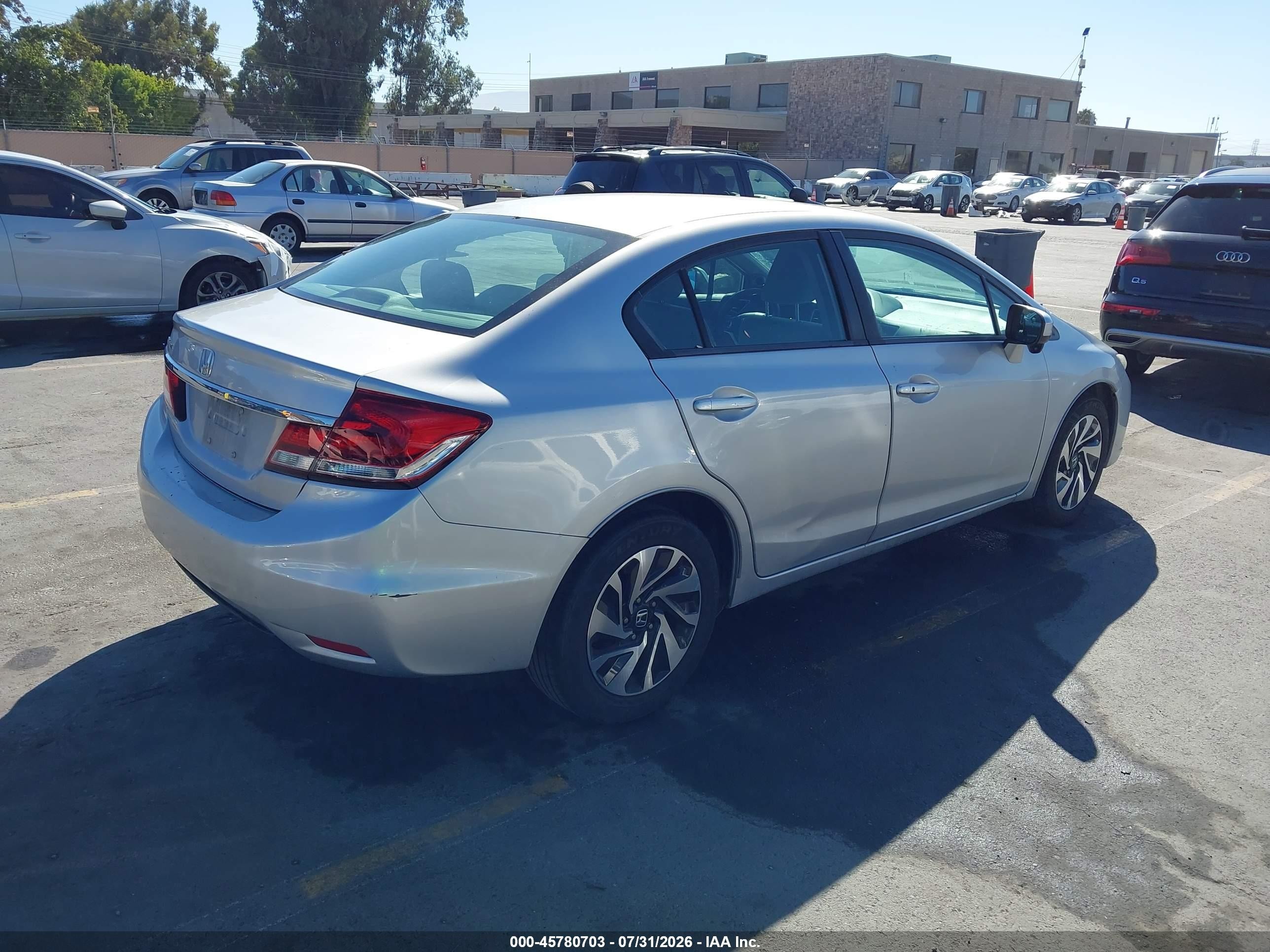 2015 Honda Civic Ex Silver vin: 19XFB2F84FE202644