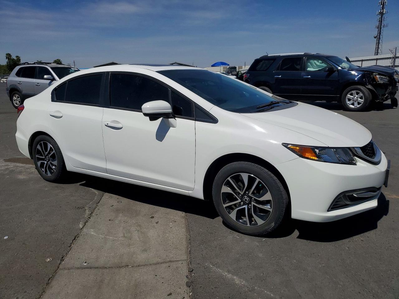 2015 Honda Civic Ex White vin: 19XFB2F84FE210470