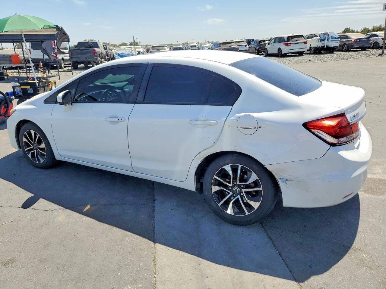 2015 Honda Civic Ex White vin: 19XFB2F84FE210470