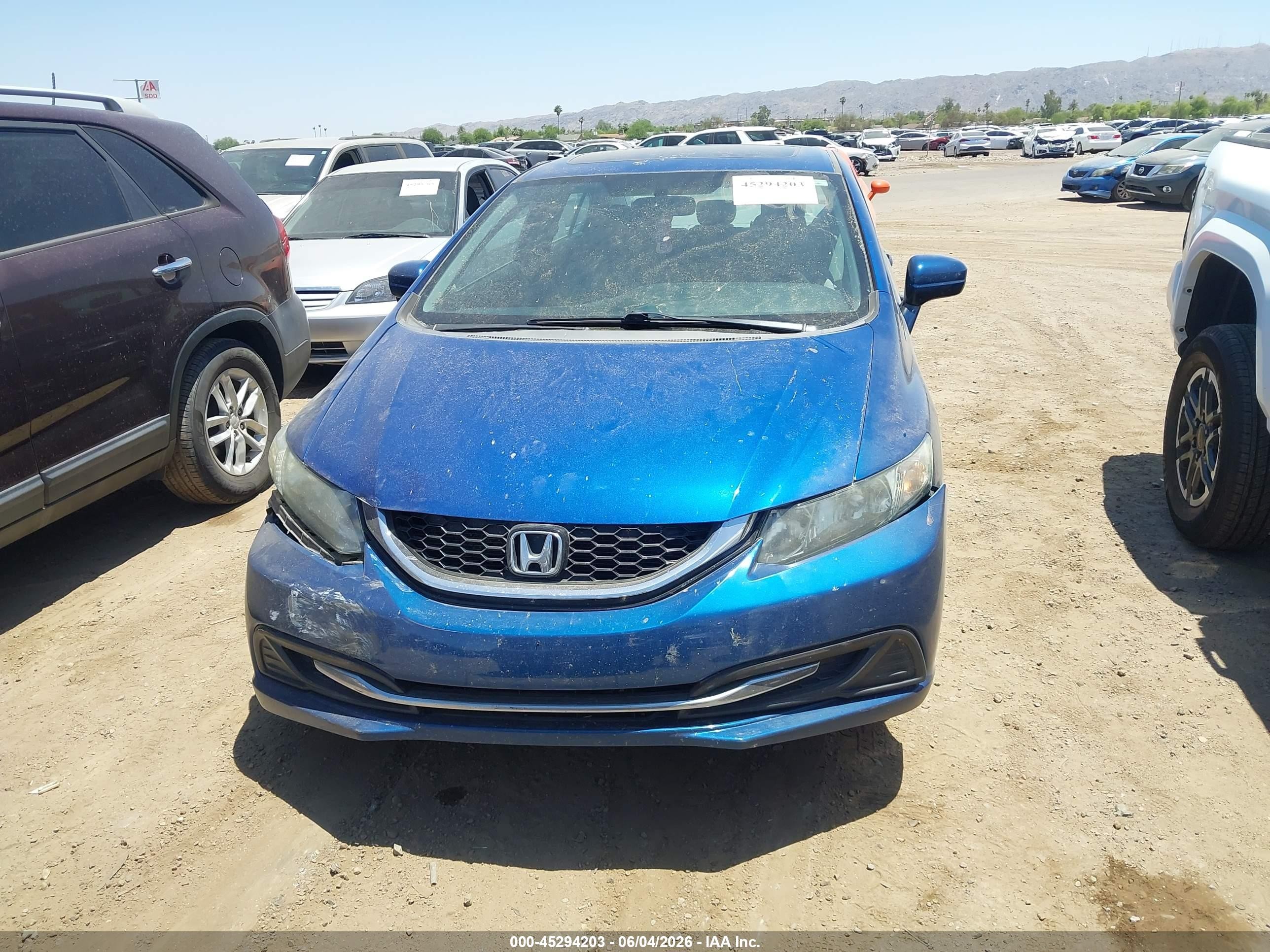 2015 Honda Civic Ex Blue vin: 19XFB2F84FE223395