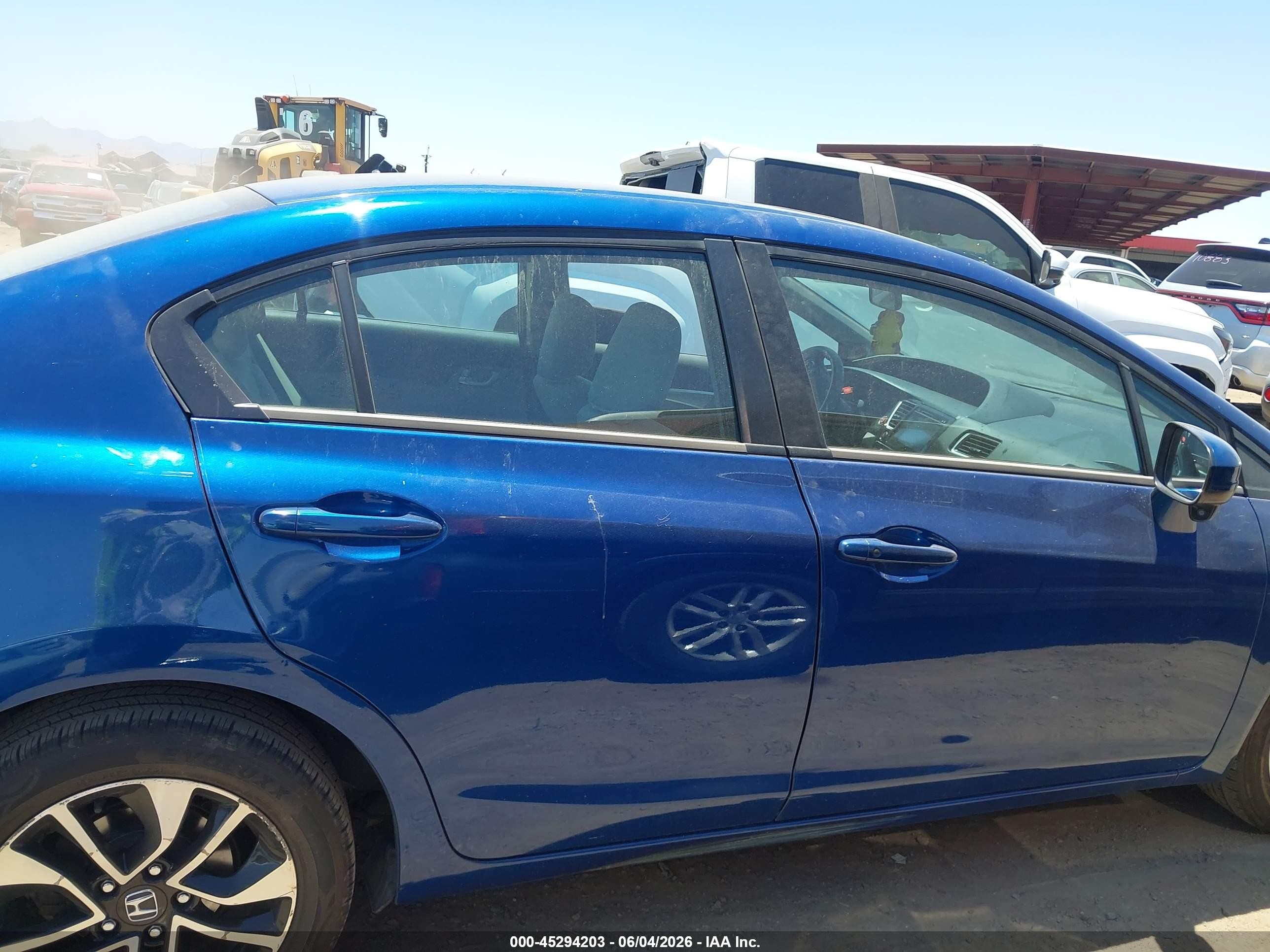 2015 Honda Civic Ex Blue vin: 19XFB2F84FE223395