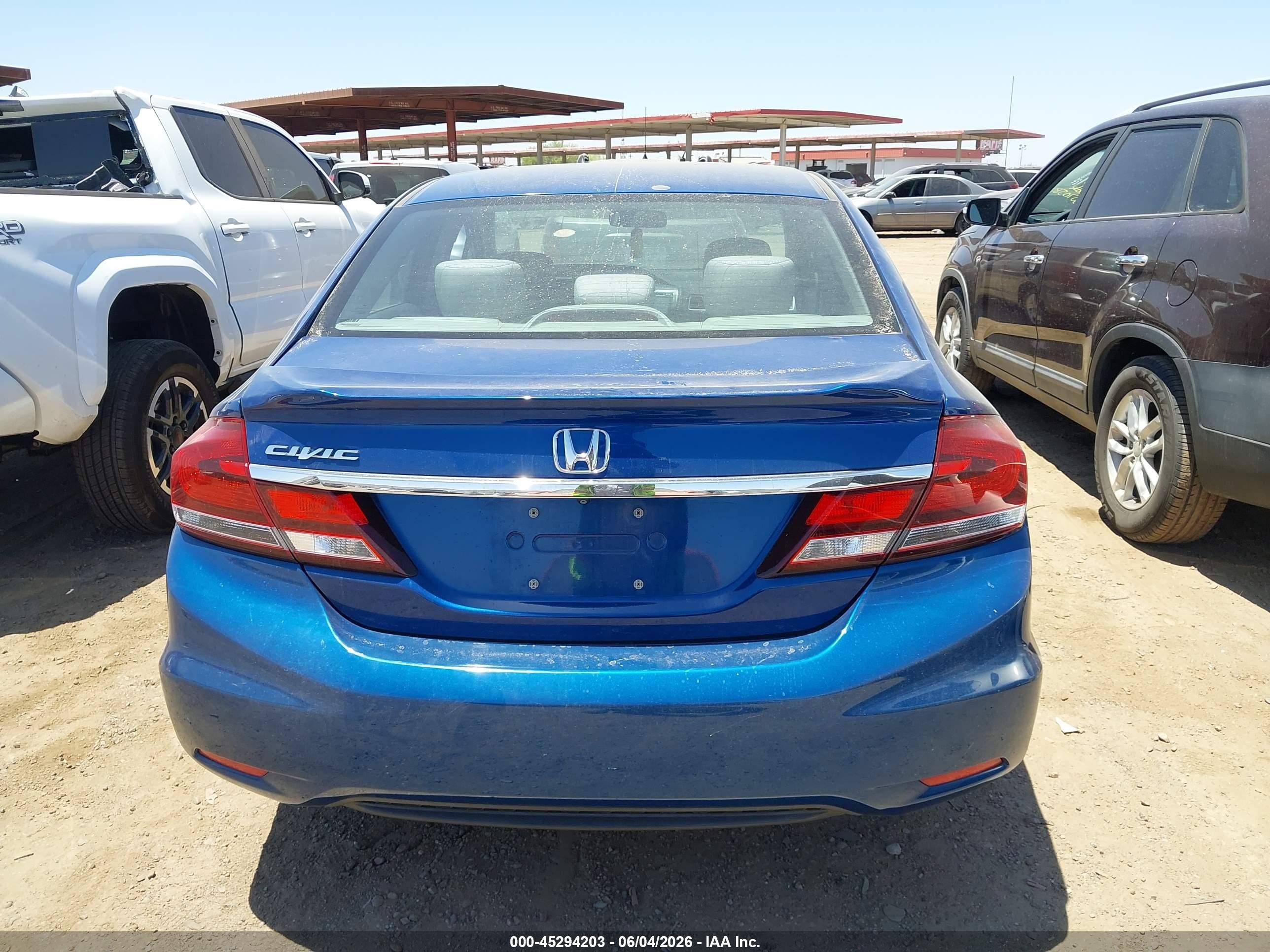 2015 Honda Civic Ex Blue vin: 19XFB2F84FE223395