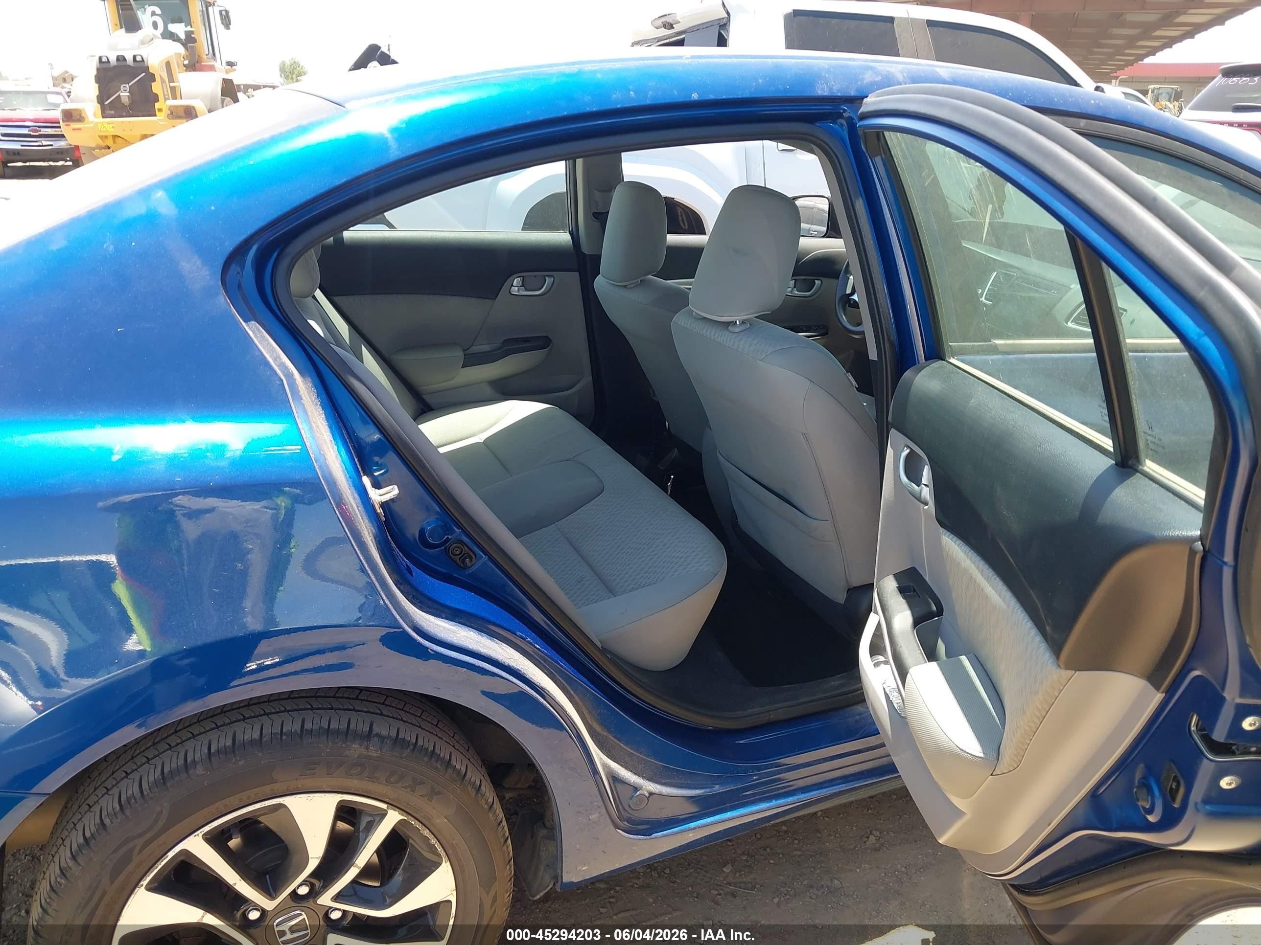 2015 Honda Civic Ex Blue vin: 19XFB2F84FE223395