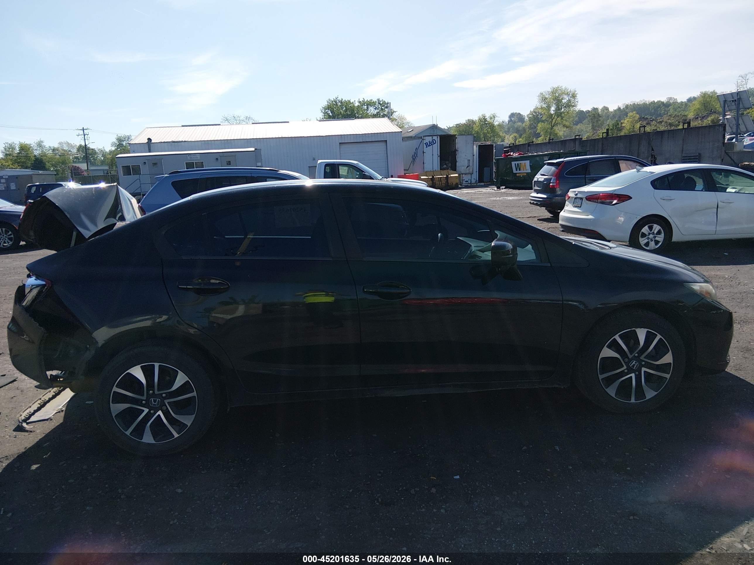 2015 Honda Civic Ex Black vin: 19XFB2F84FE256381