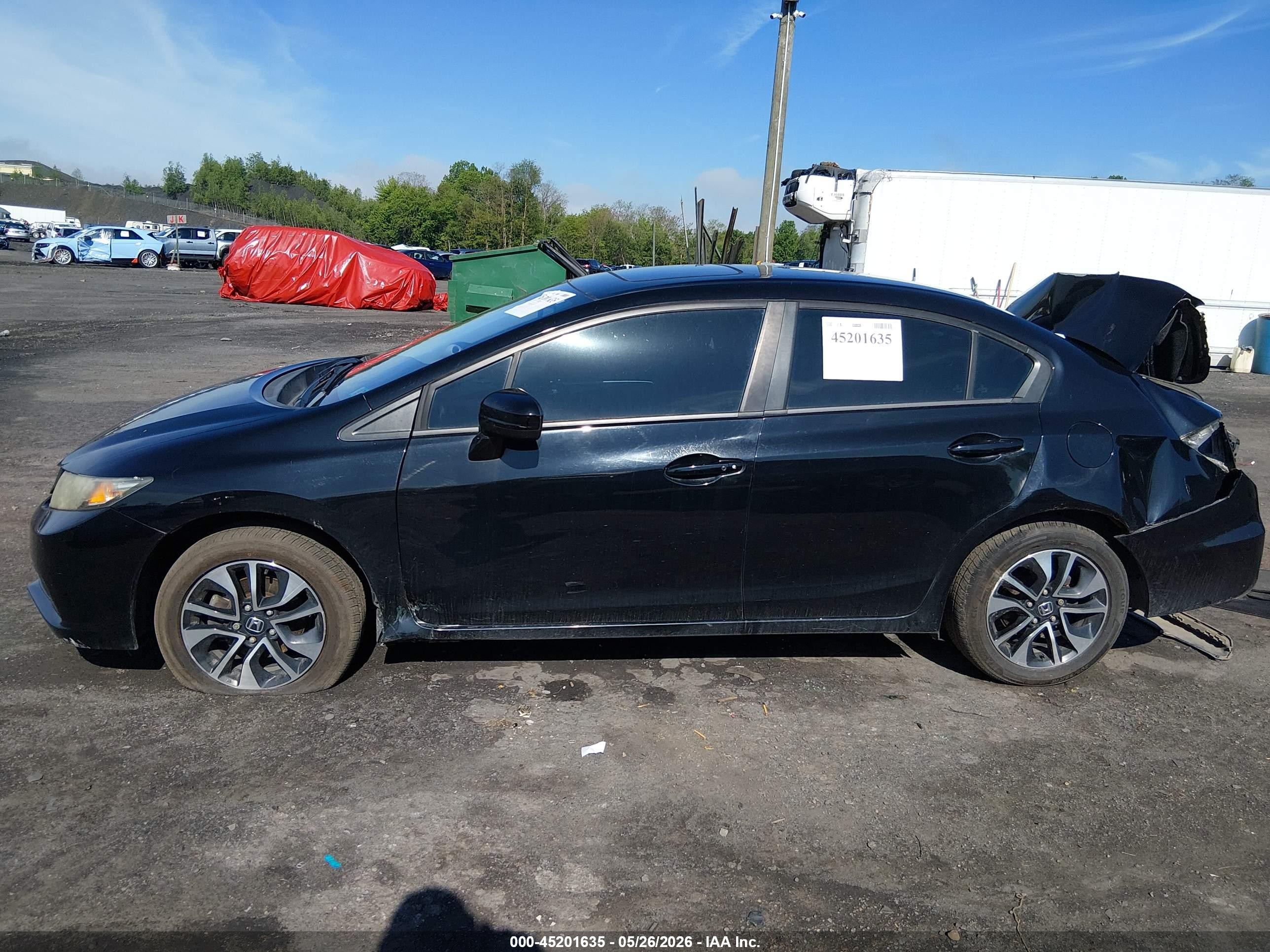 2015 Honda Civic Ex Black vin: 19XFB2F84FE256381
