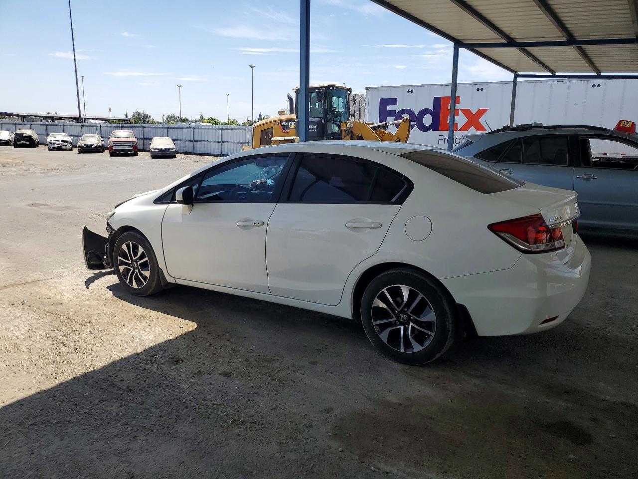 2015 Honda Civic Ex White vin: 19XFB2F84FE702304