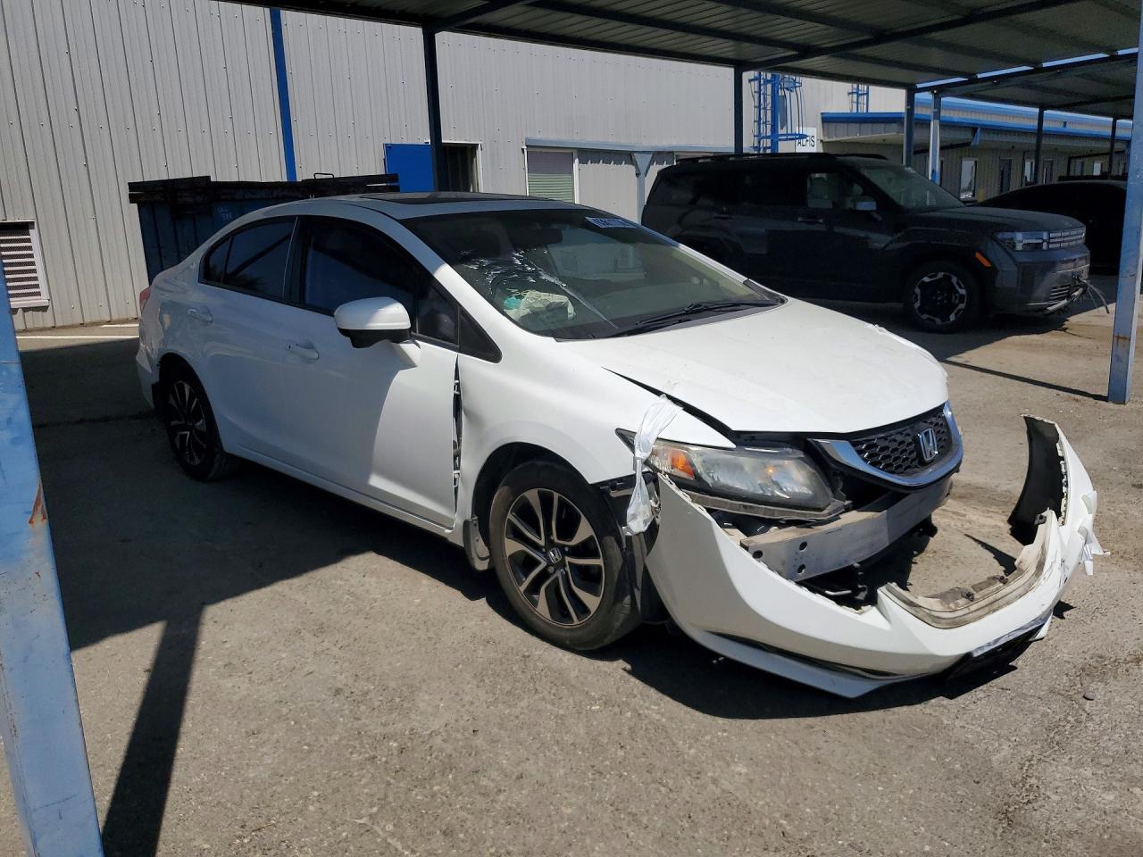 2015 Honda Civic Ex White vin: 19XFB2F84FE702304