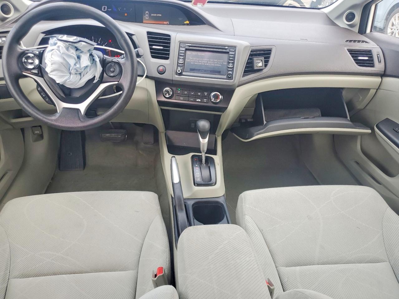 2012 Honda Civic Ex White vin: 19XFB2F85CE001573