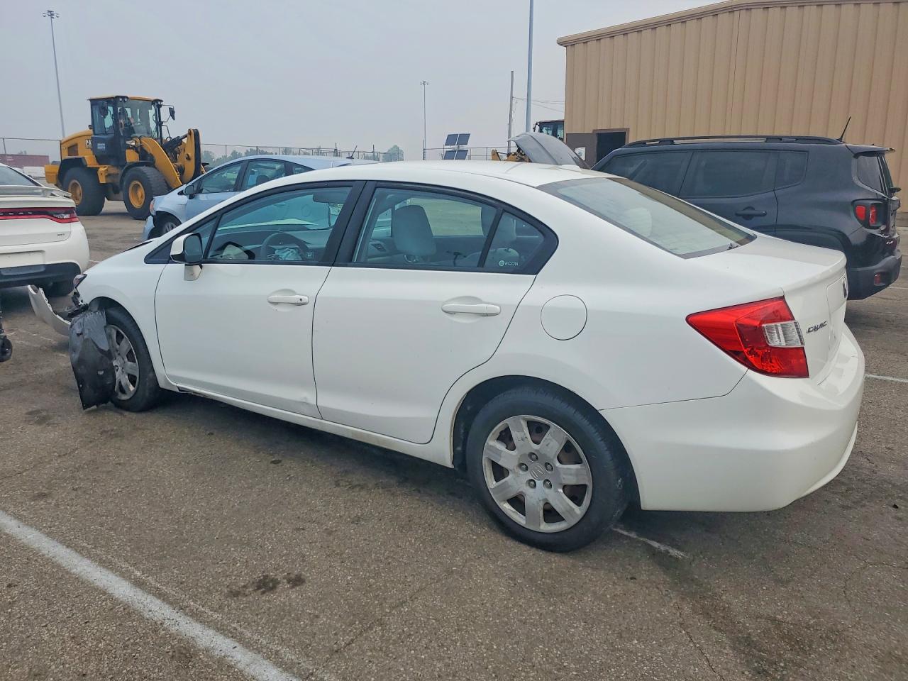 2012 Honda Civic Ex White vin: 19XFB2F85CE001573
