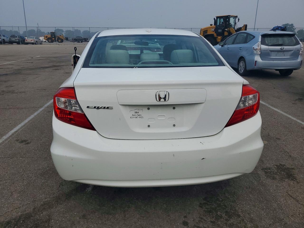 2012 Honda Civic Ex White vin: 19XFB2F85CE001573