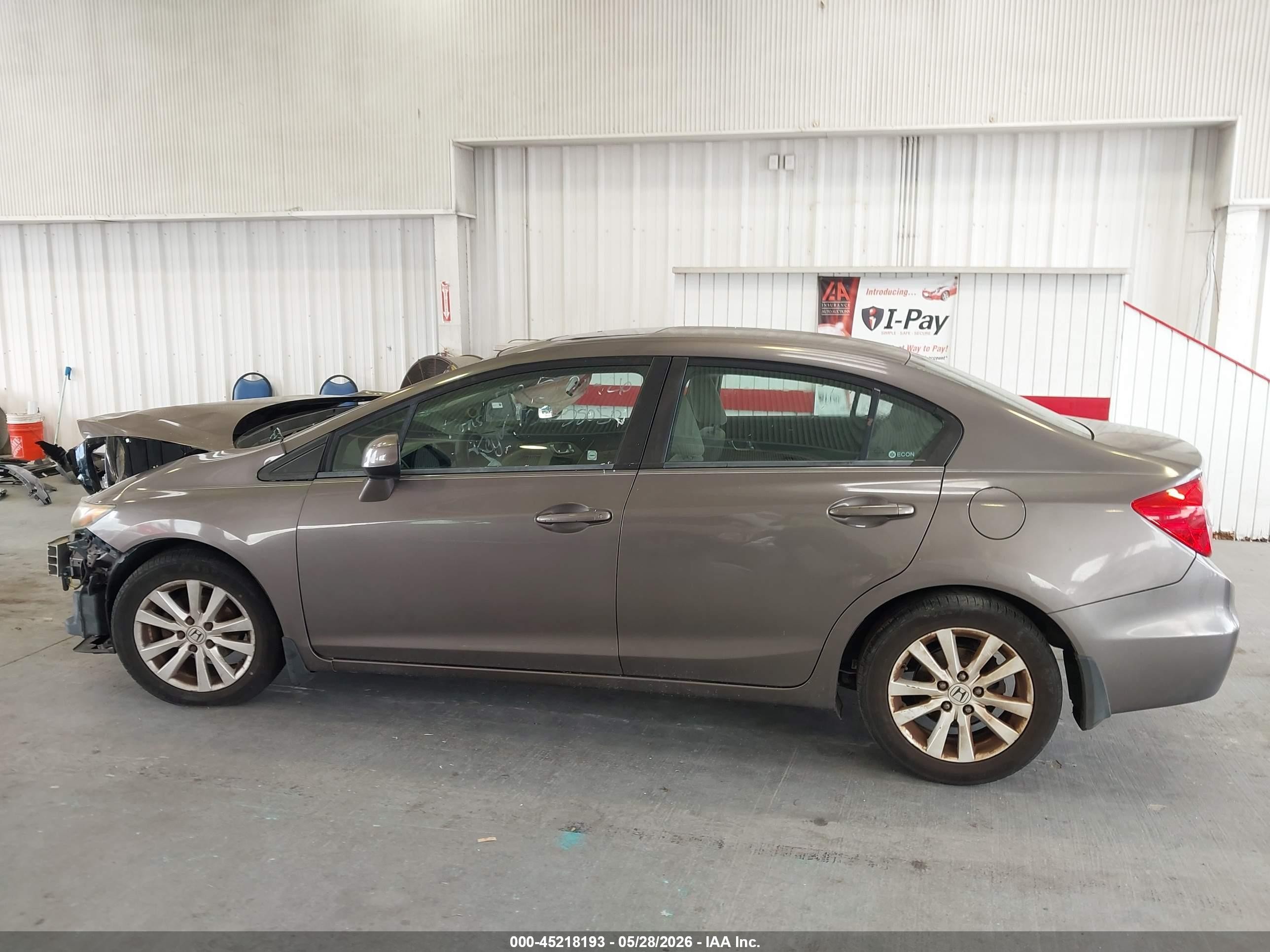 2012 Honda Civic Ex Brown vin: 19XFB2F85CE021967