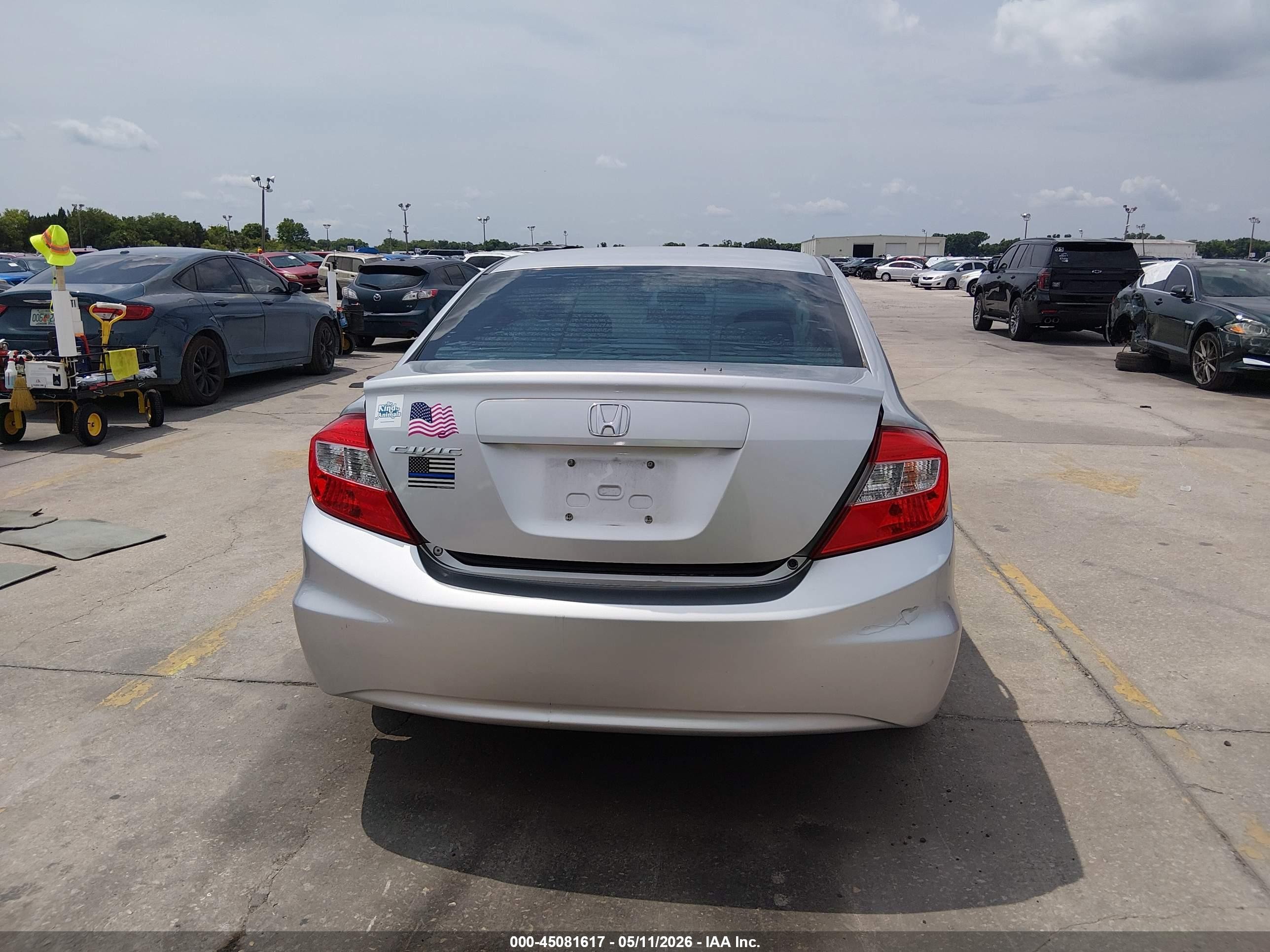 2012 Honda Civic Ex Silver vin: 19XFB2F85CE025646