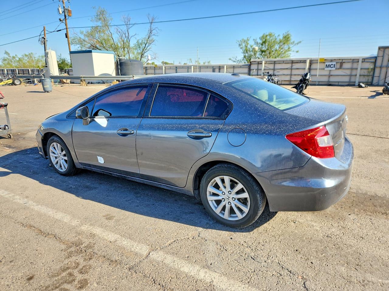 2012 Honda Civic Ex Gray vin: 19XFB2F85CE050028