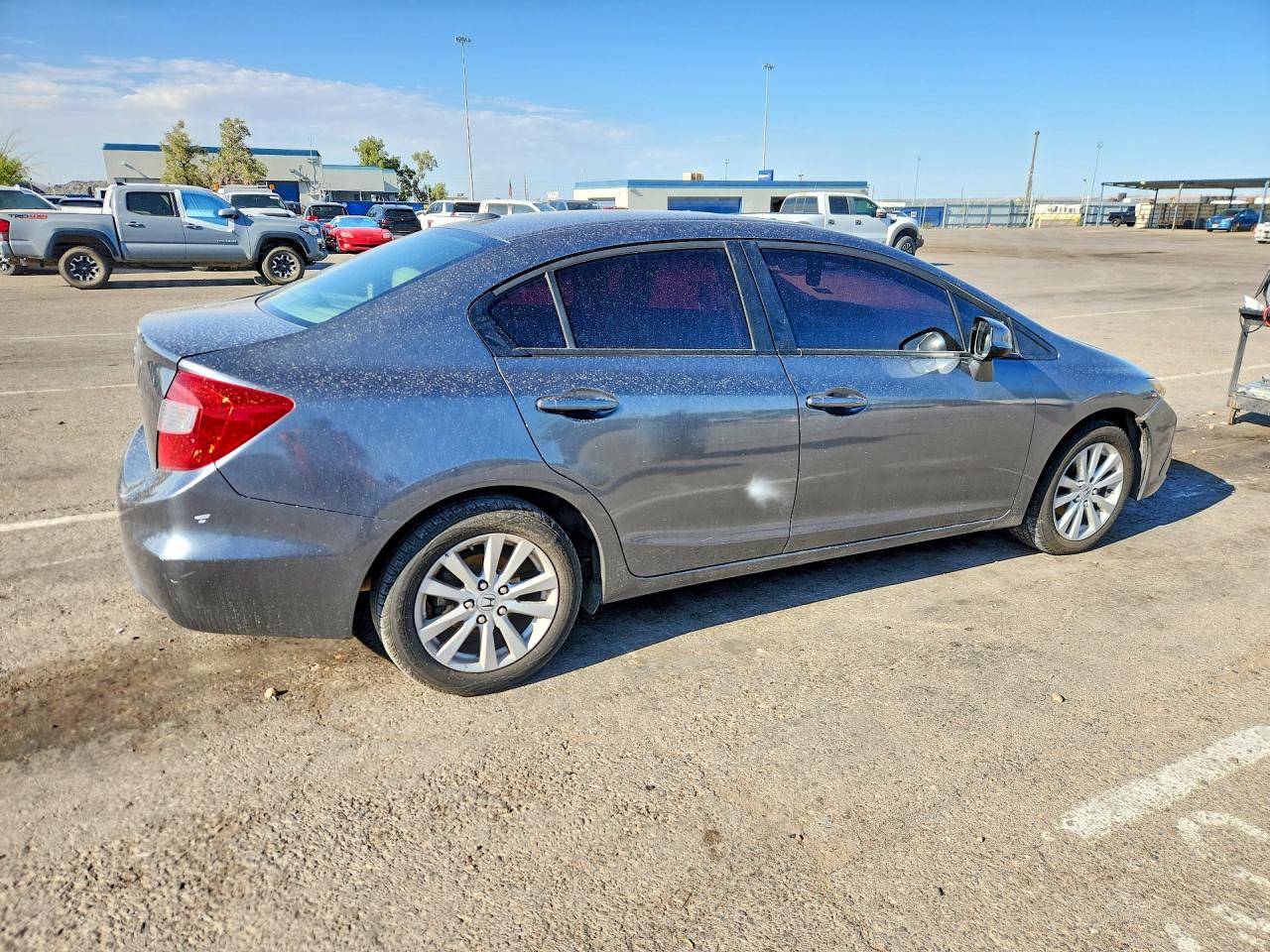 2012 Honda Civic Ex Gray vin: 19XFB2F85CE050028