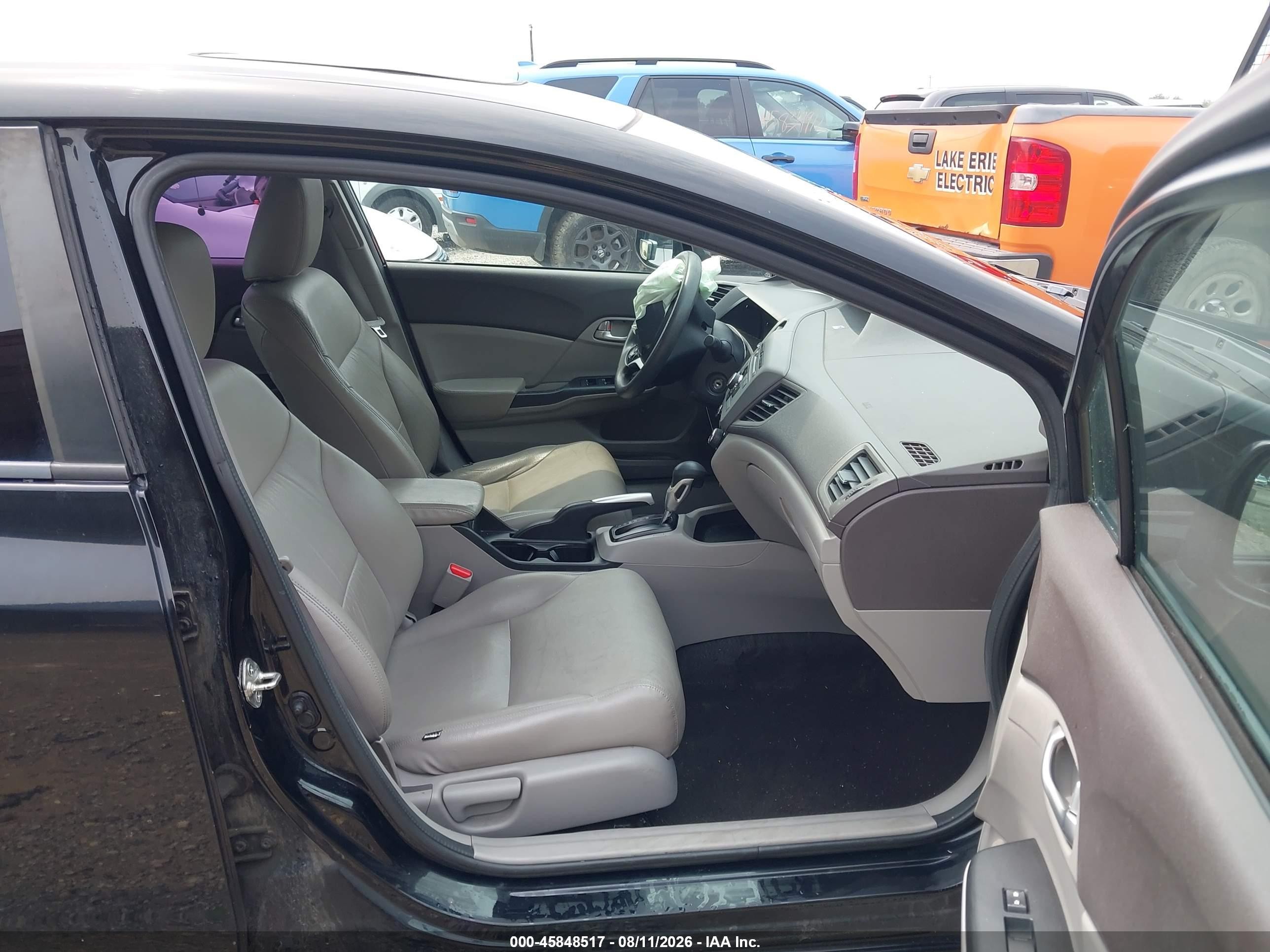 2012 Honda Civic Ex Black vin: 19XFB2F85CE055228