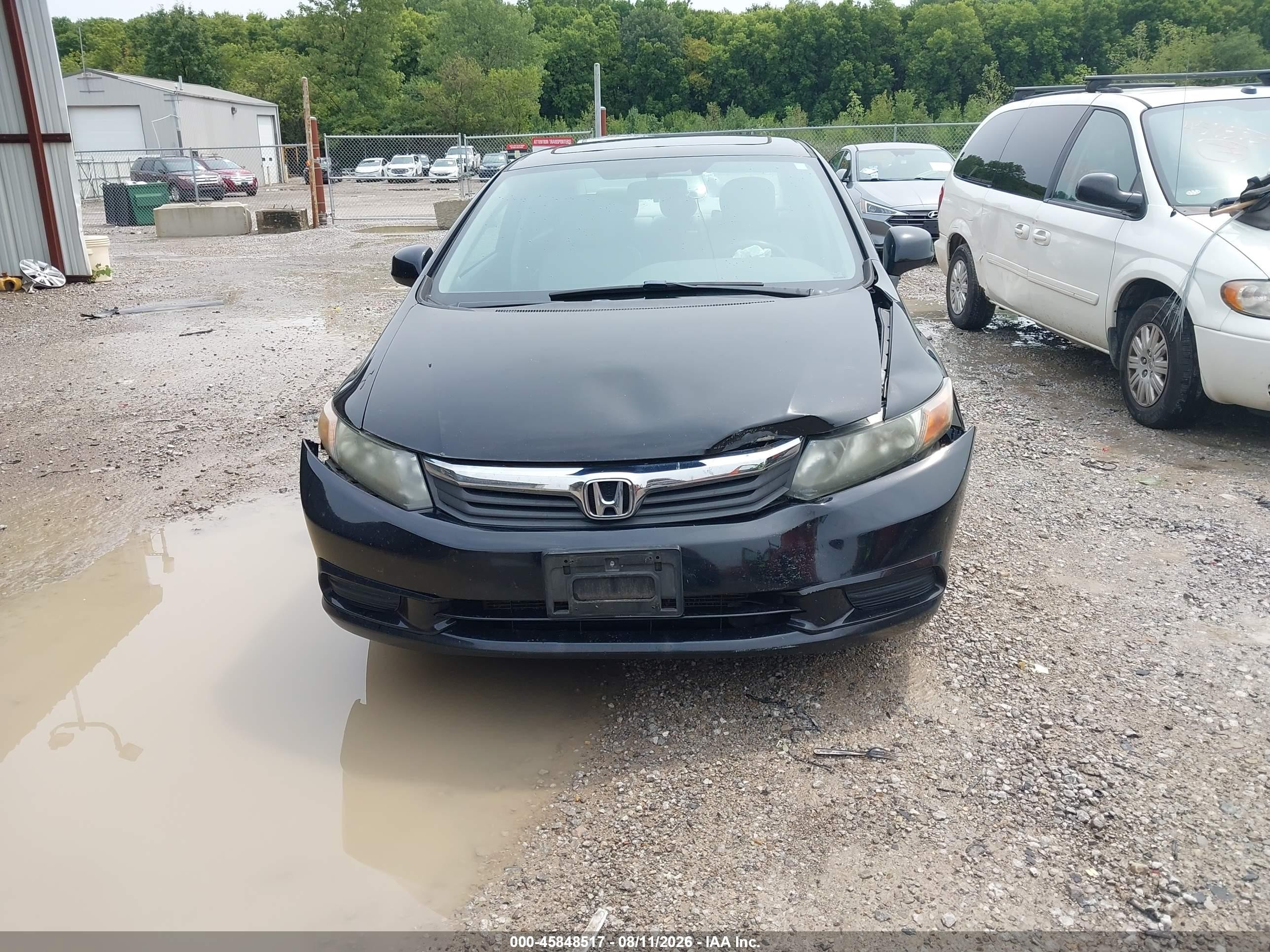 2012 Honda Civic Ex Black vin: 19XFB2F85CE055228