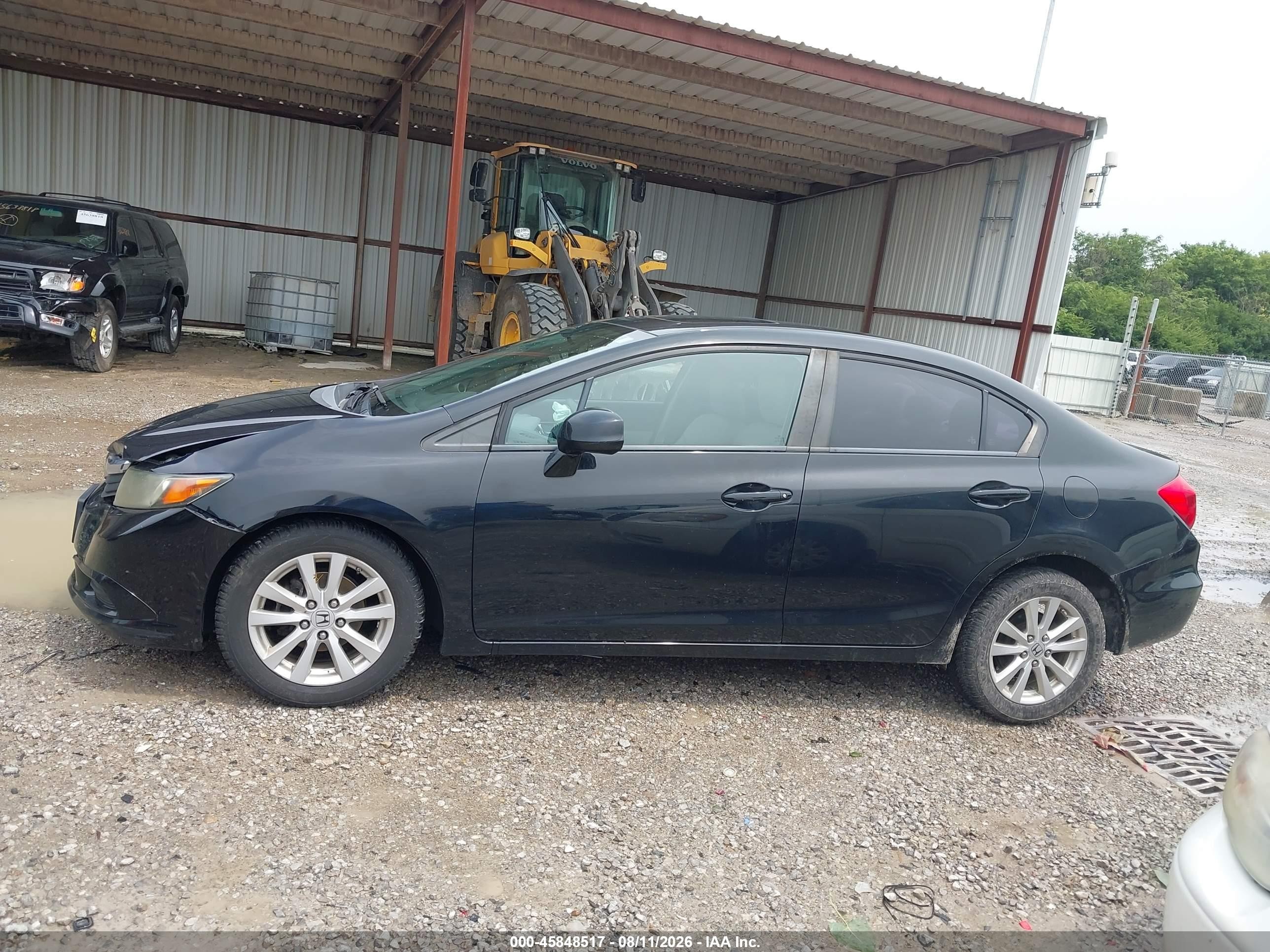 2012 Honda Civic Ex Black vin: 19XFB2F85CE055228