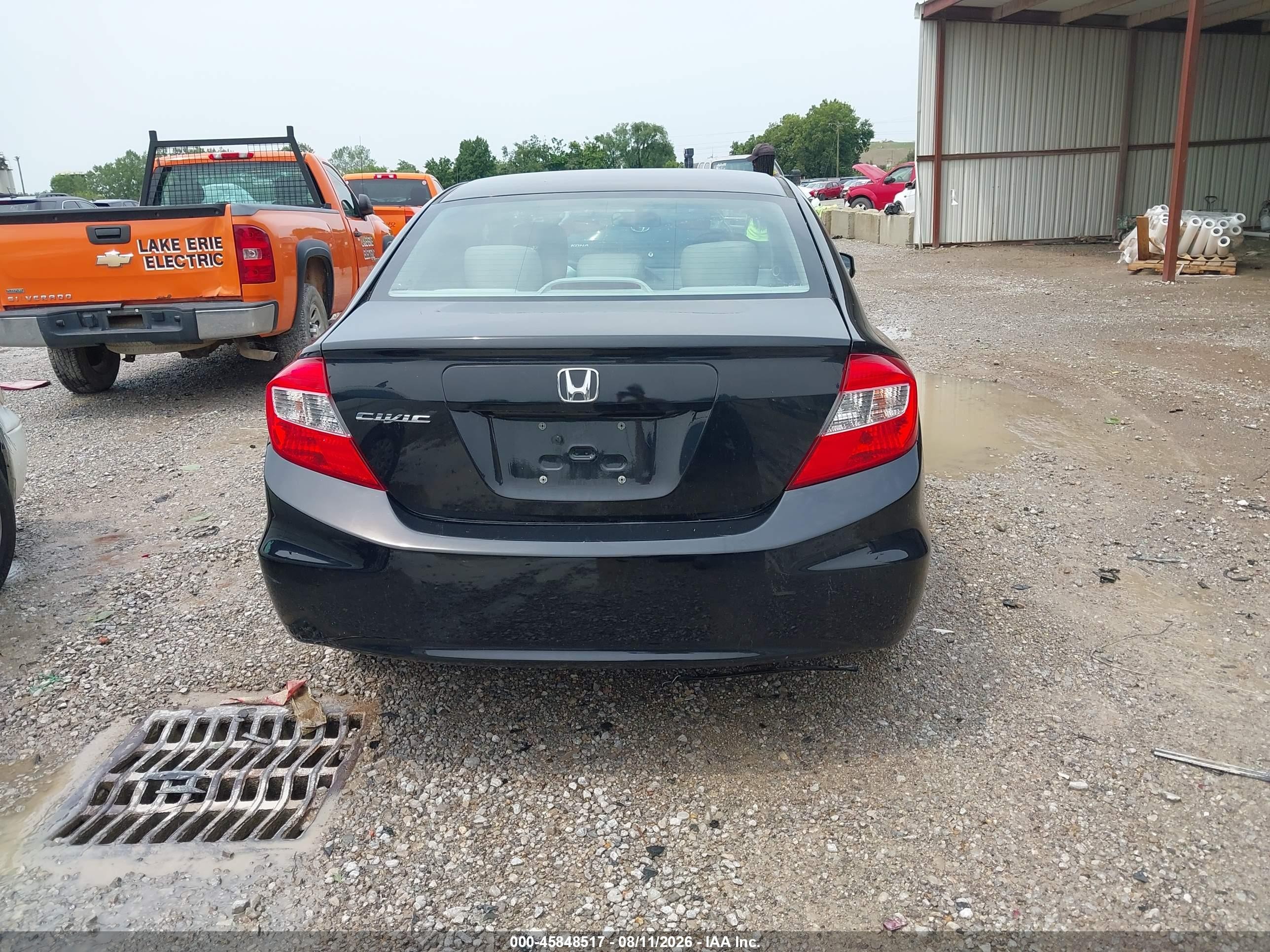 2012 Honda Civic Ex Black vin: 19XFB2F85CE055228