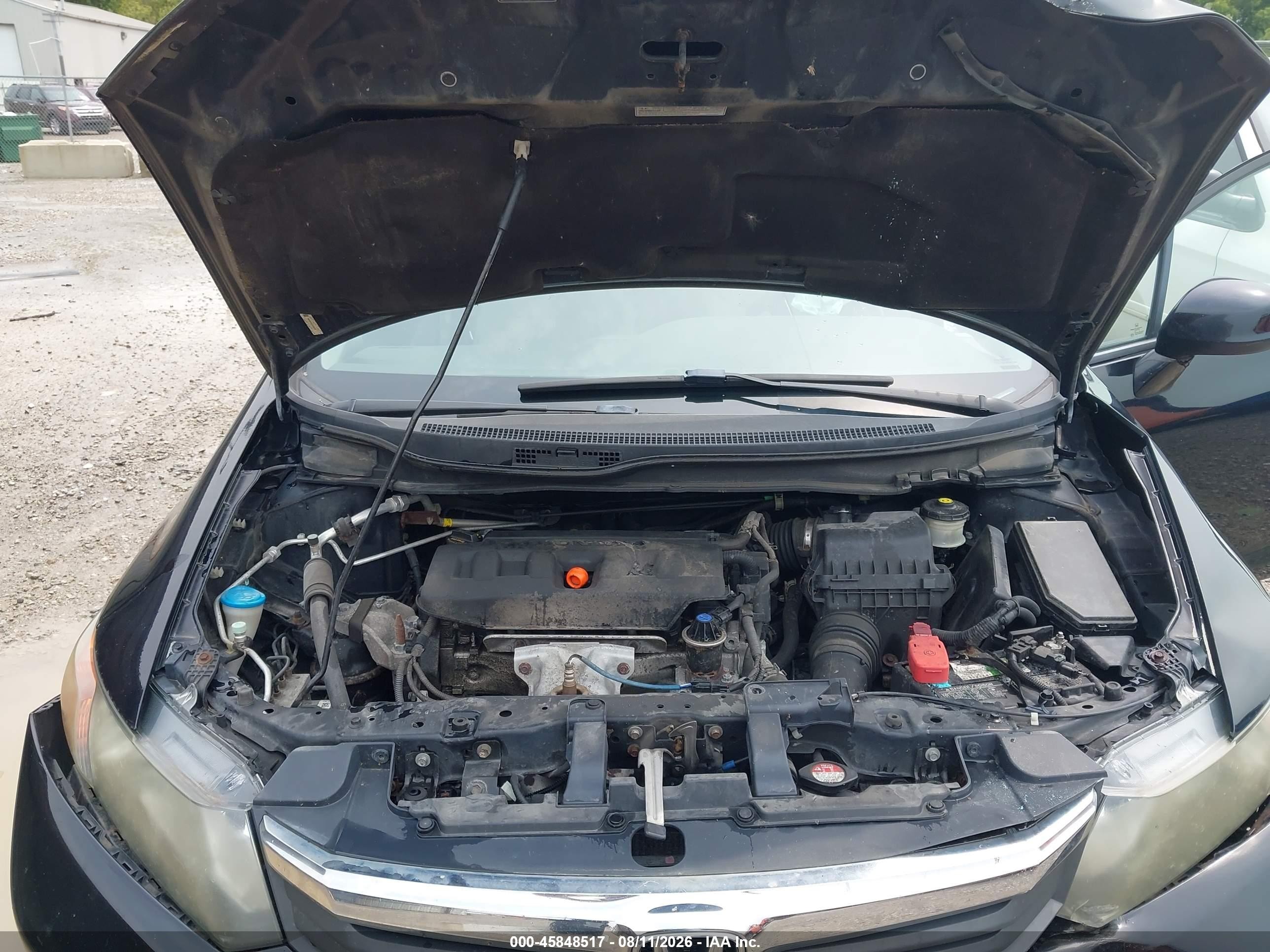 2012 Honda Civic Ex Black vin: 19XFB2F85CE055228