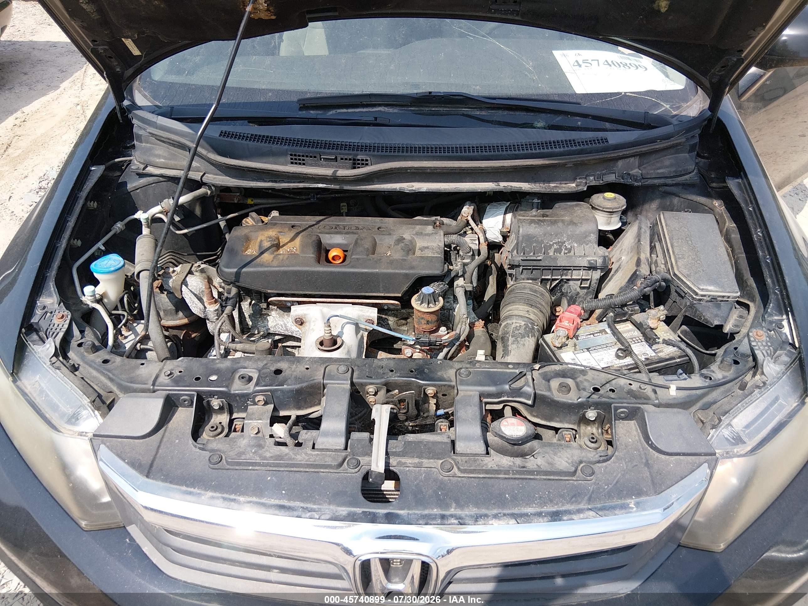 2012 Honda Civic Ex Black vin: 19XFB2F85CE081313