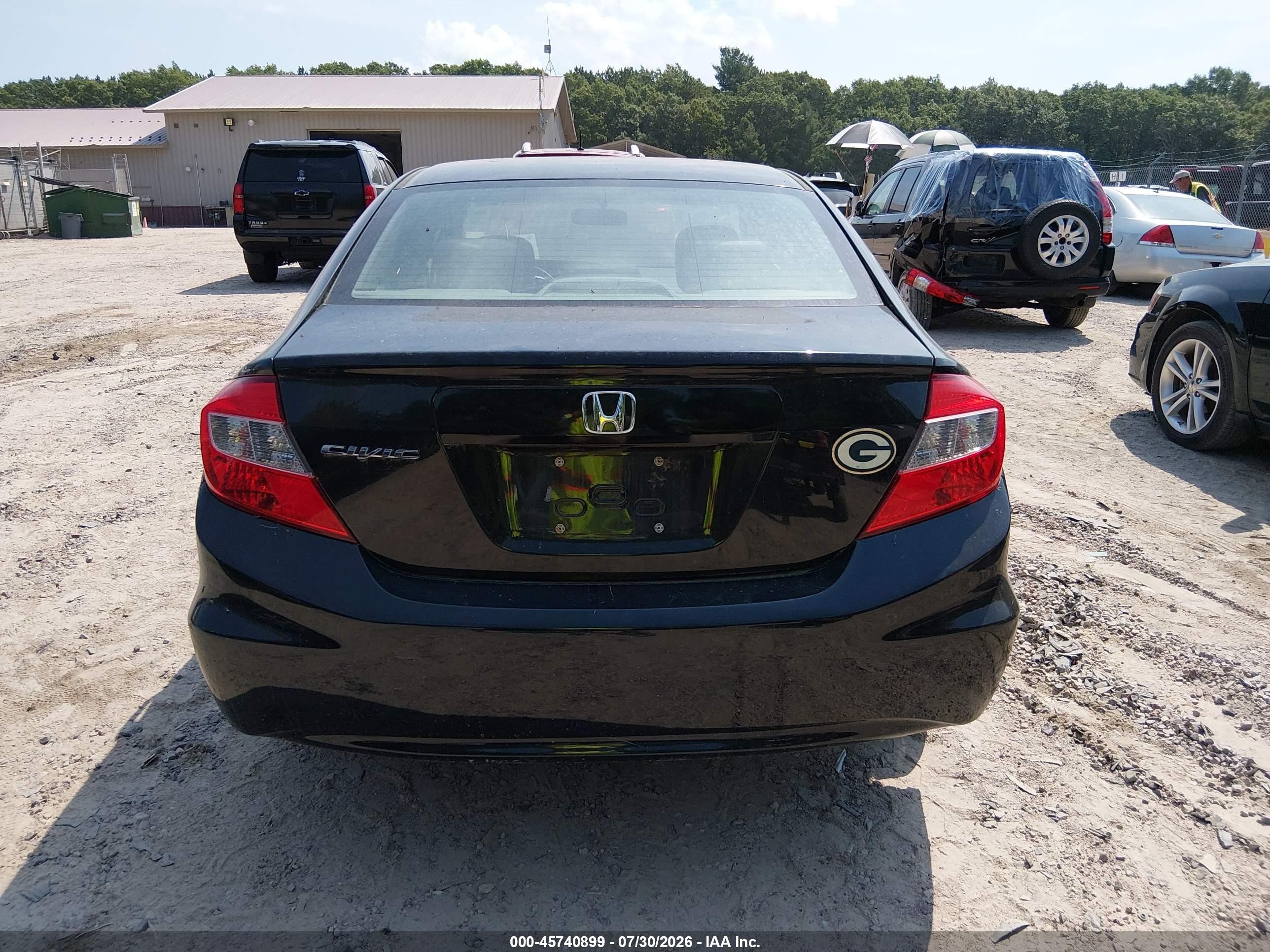 2012 Honda Civic Ex Black vin: 19XFB2F85CE081313
