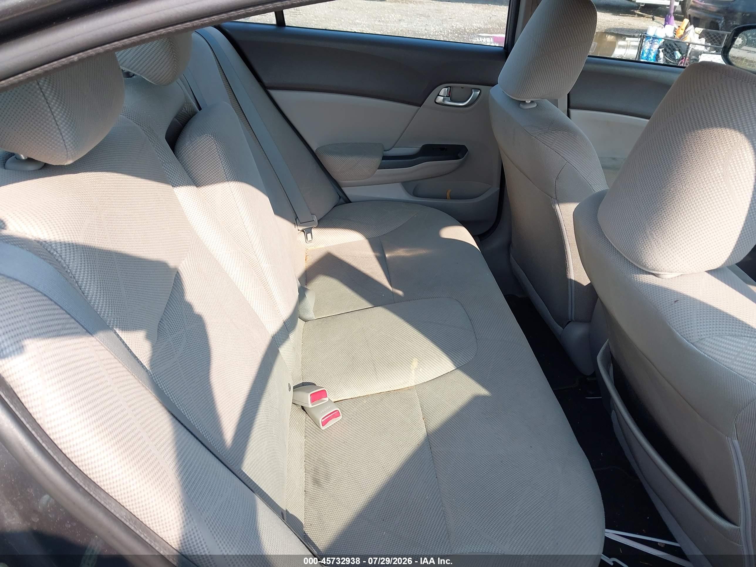 2012 Honda Civic Ex Серый vin: 19XFB2F85CE089718