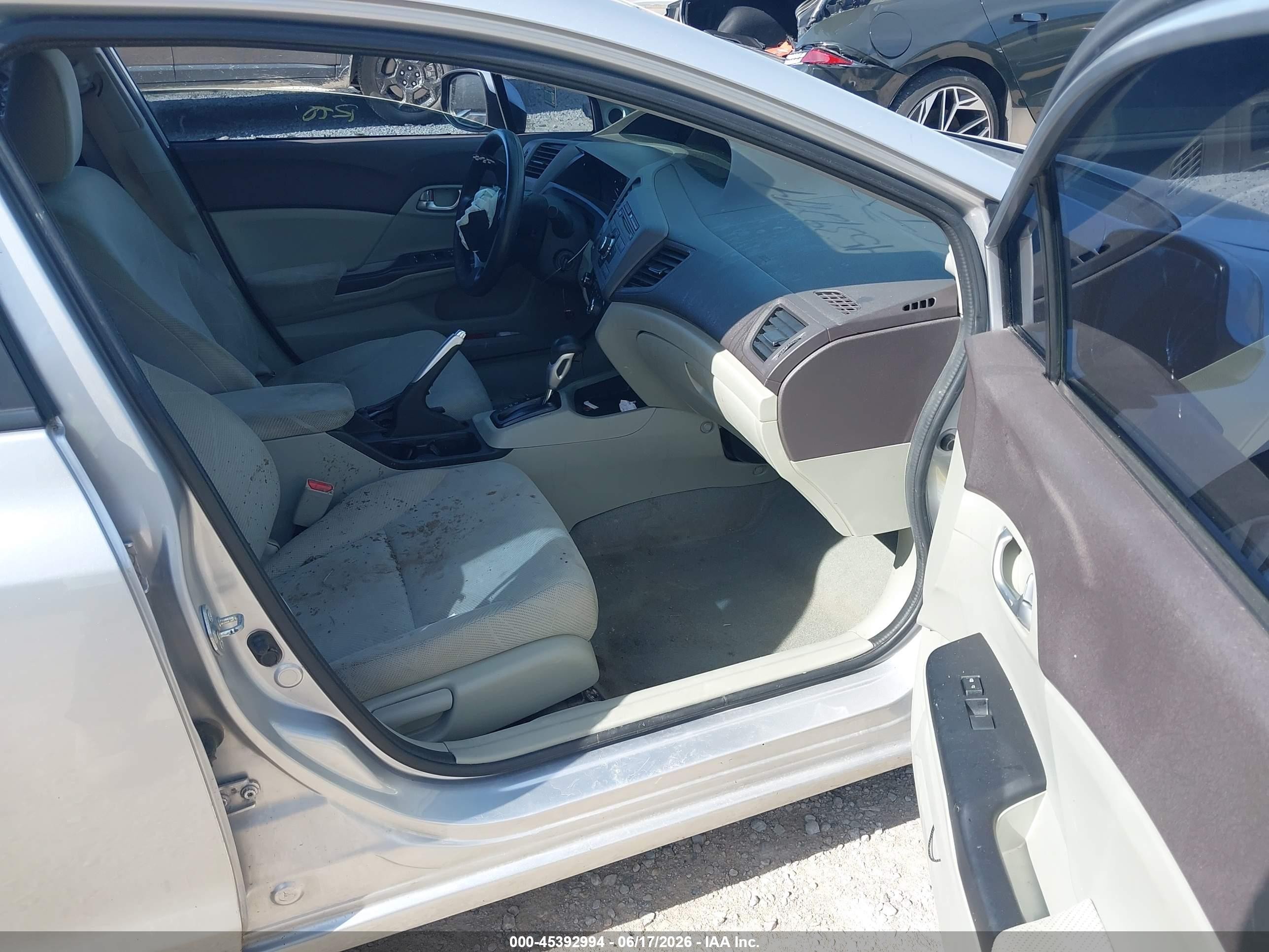 2012 Honda Civic Ex Silver vin: 19XFB2F85CE107151