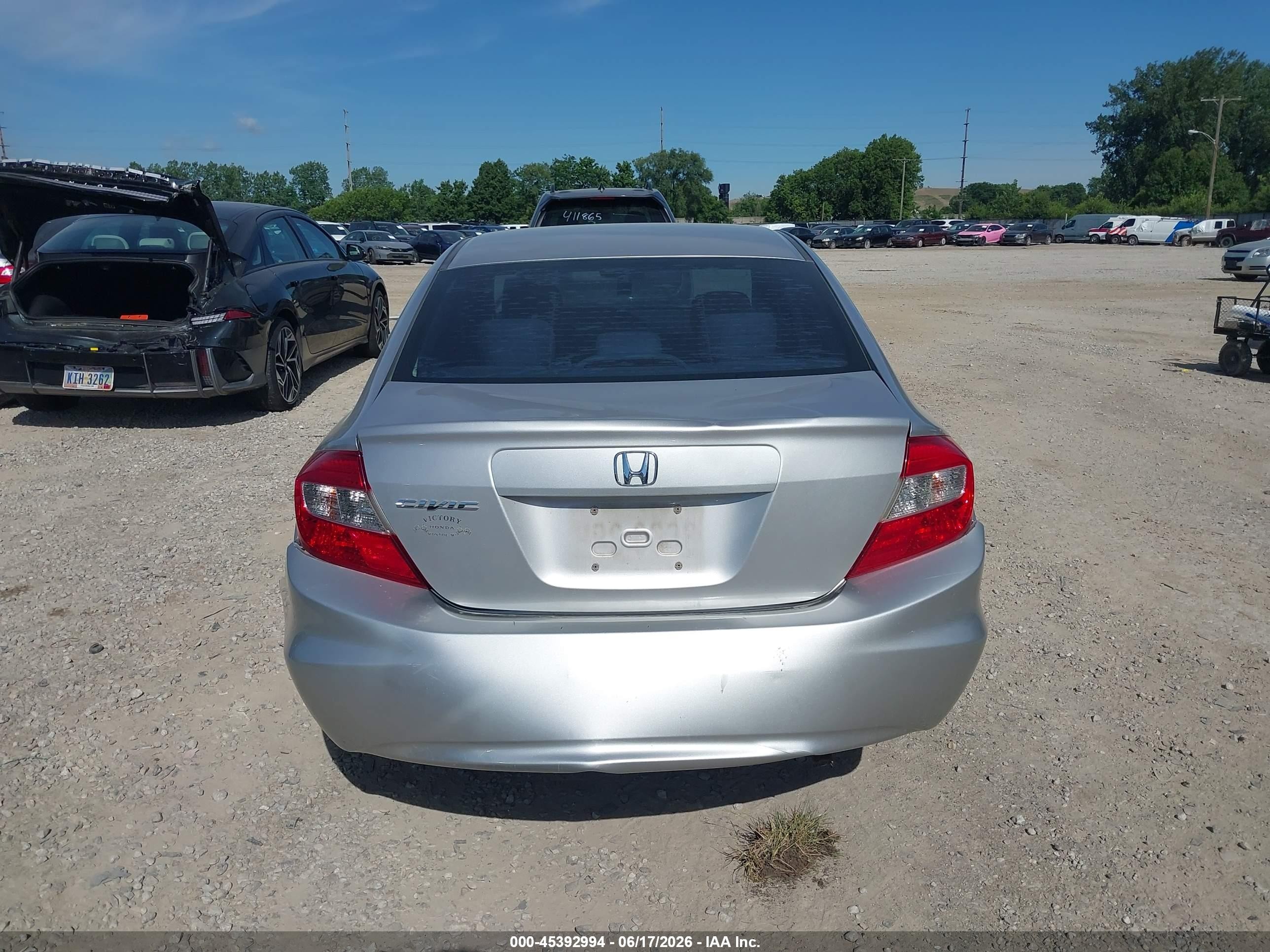 2012 Honda Civic Ex Silver vin: 19XFB2F85CE107151
