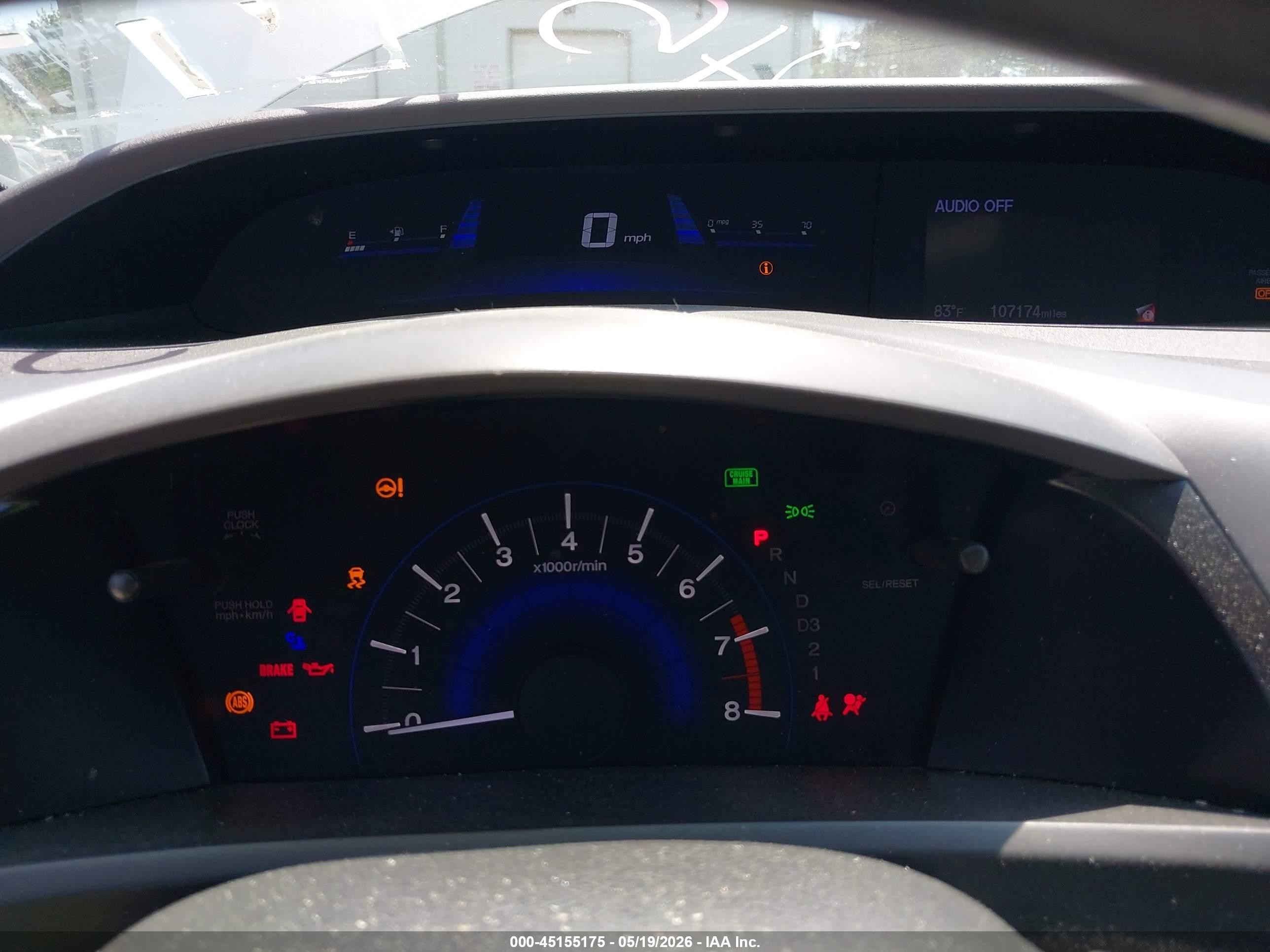 2012 Honda Civic Ex Silver vin: 19XFB2F85CE319371