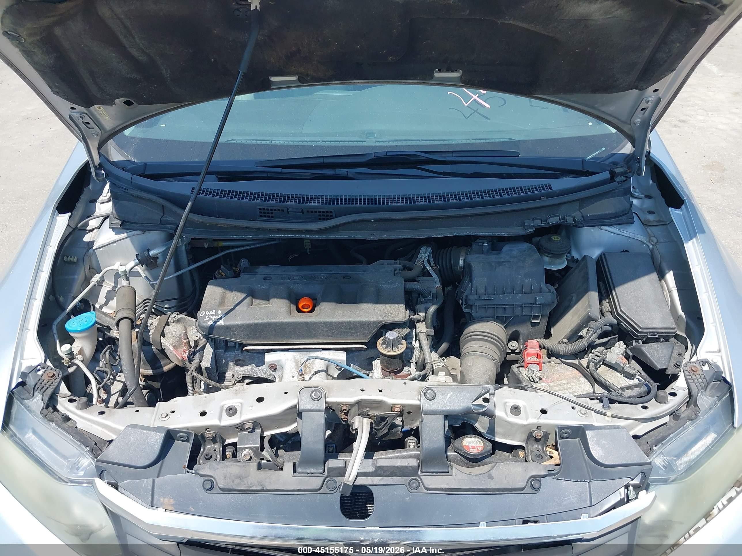 2012 Honda Civic Ex Silver vin: 19XFB2F85CE319371