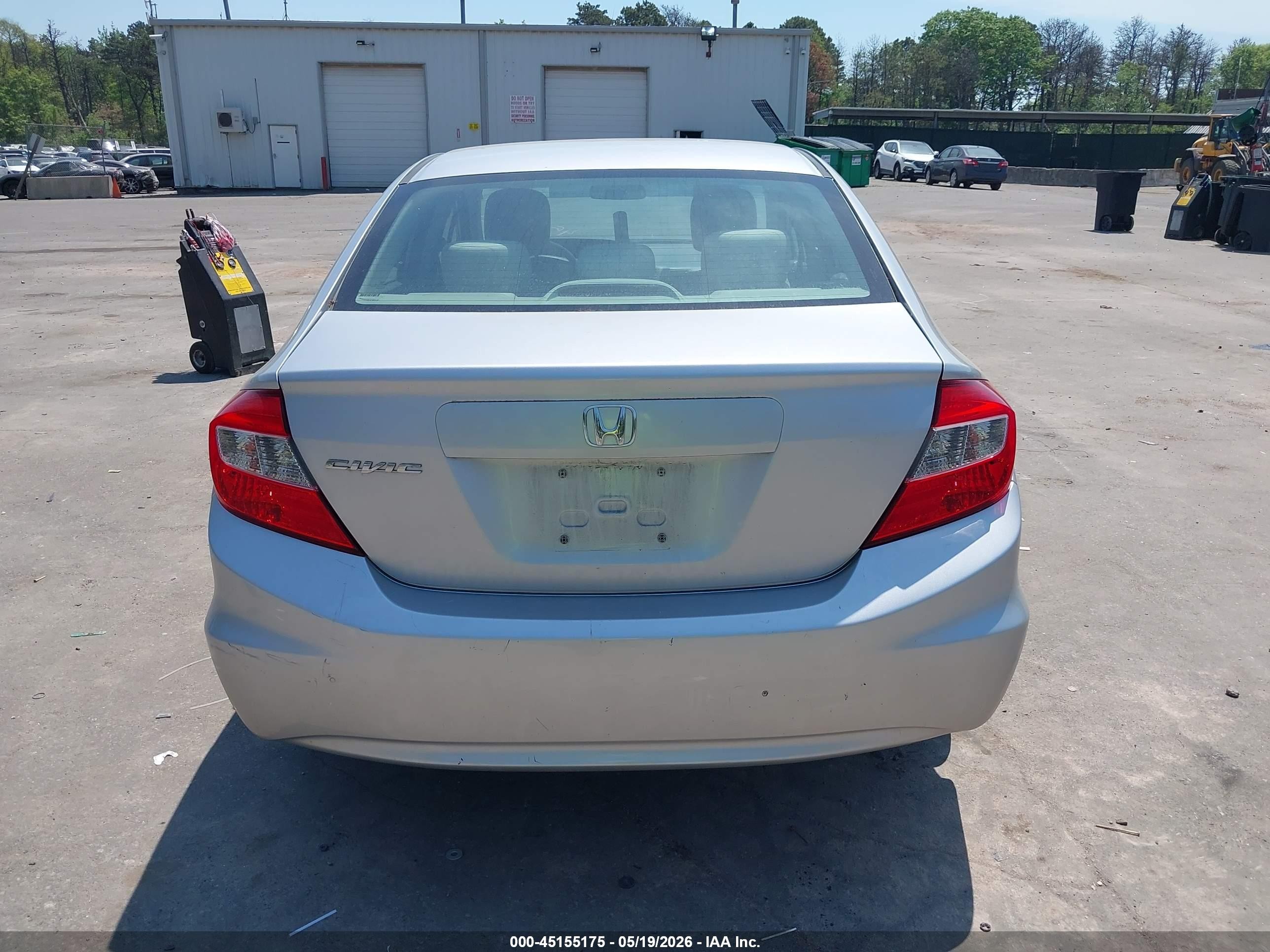 2012 Honda Civic Ex Silver vin: 19XFB2F85CE319371