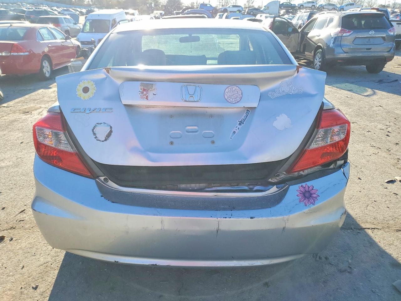 2012 Honda Civic Ex Silver vin: 19XFB2F85CE343816