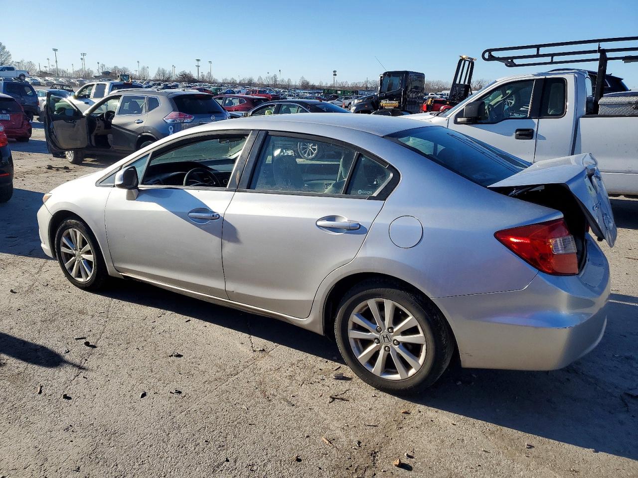 2012 Honda Civic Ex Silver vin: 19XFB2F85CE343816