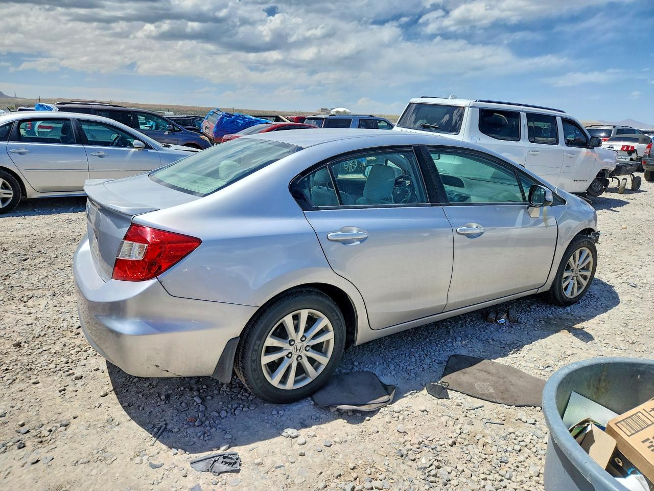 2012 Honda Civic Ex Silver vin: 19XFB2F85CE353441