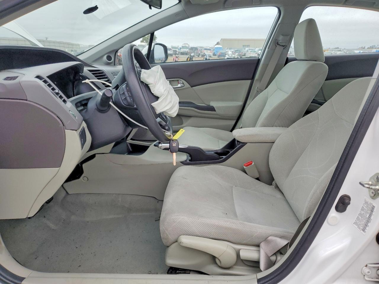 2012 Honda Civic Ex White vin: 19XFB2F85CE387895