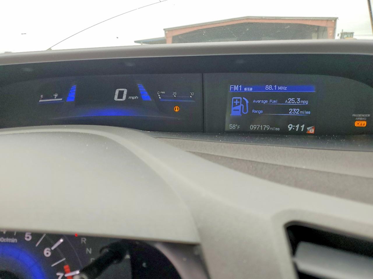 2012 Honda Civic Ex White vin: 19XFB2F85CE387895