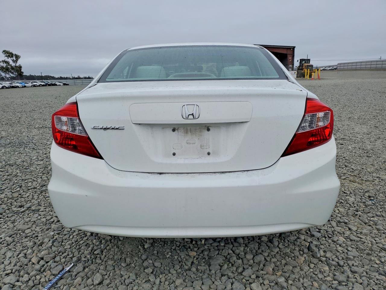 2012 Honda Civic Ex White vin: 19XFB2F85CE387895