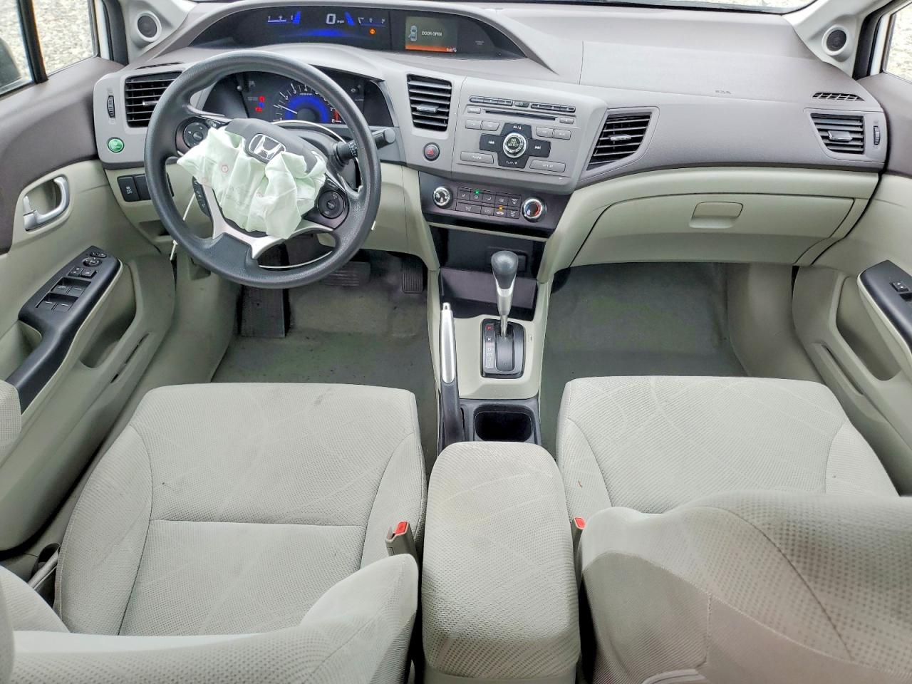 2012 Honda Civic Ex White vin: 19XFB2F85CE387895