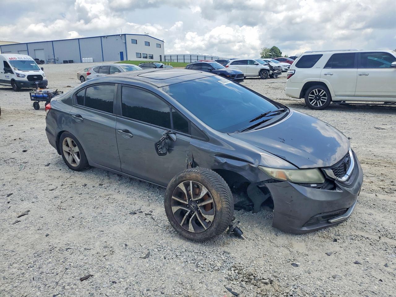 2013 Honda Civic Ex Серый vin: 19XFB2F85DE008119