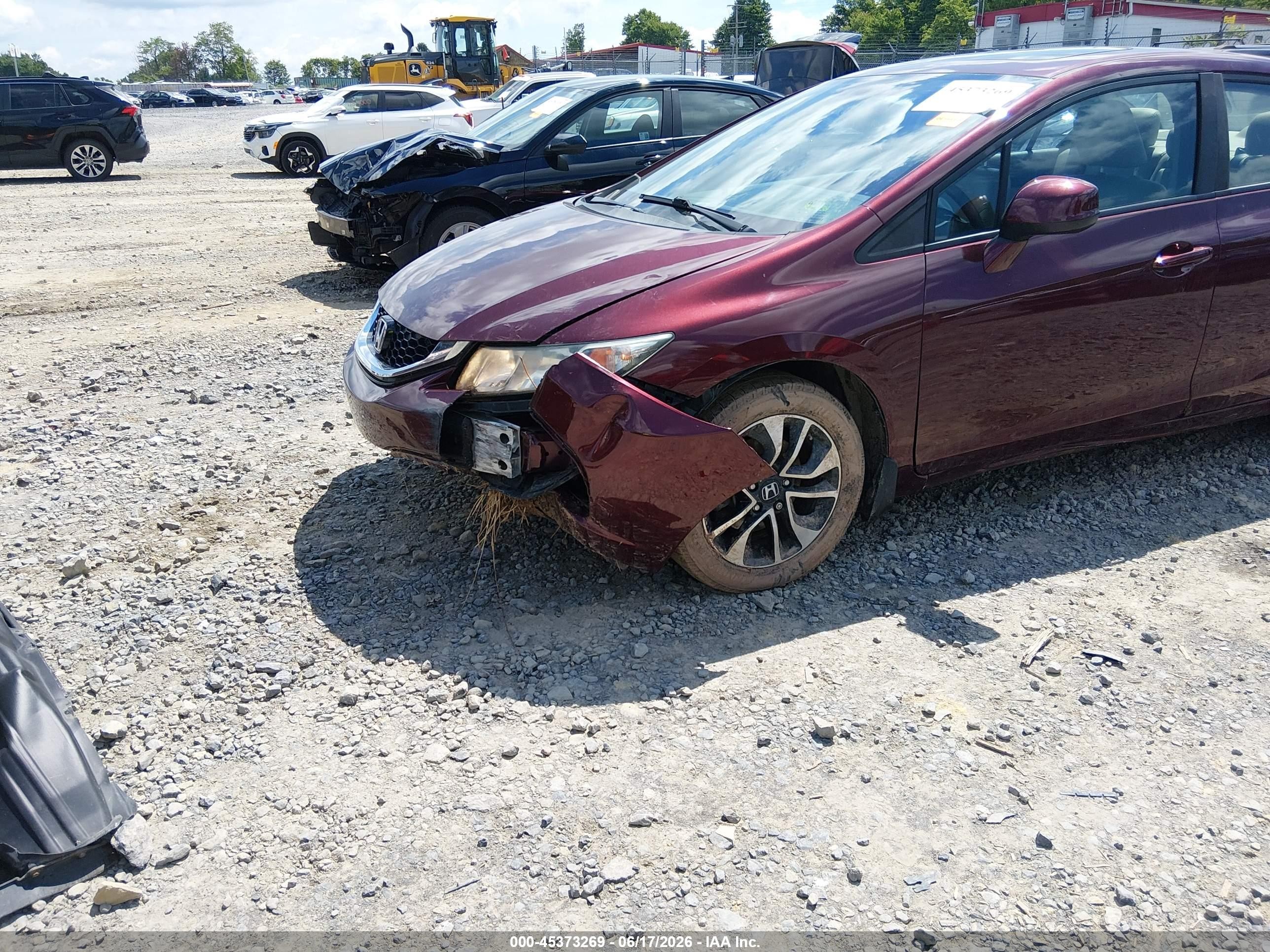 2013 Honda Civic Ex Maroon vin: 19XFB2F85DE026328
