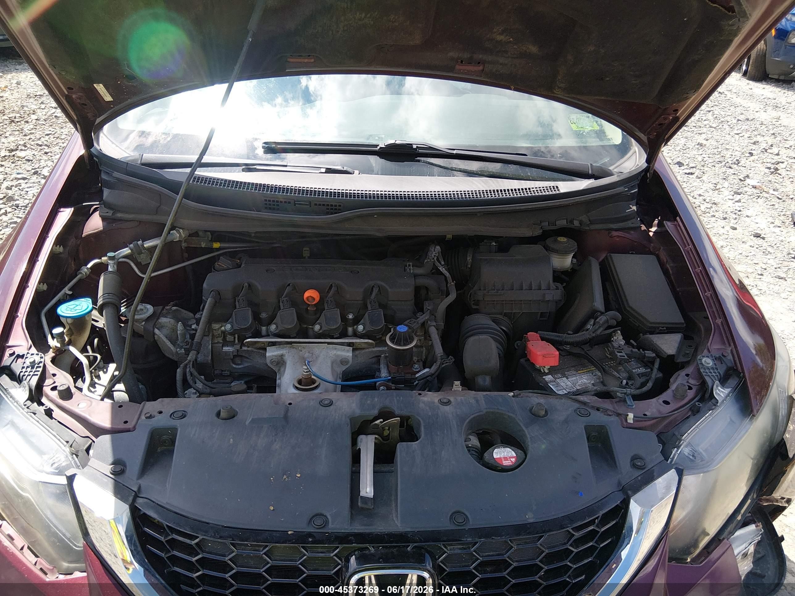 2013 Honda Civic Ex Maroon vin: 19XFB2F85DE026328