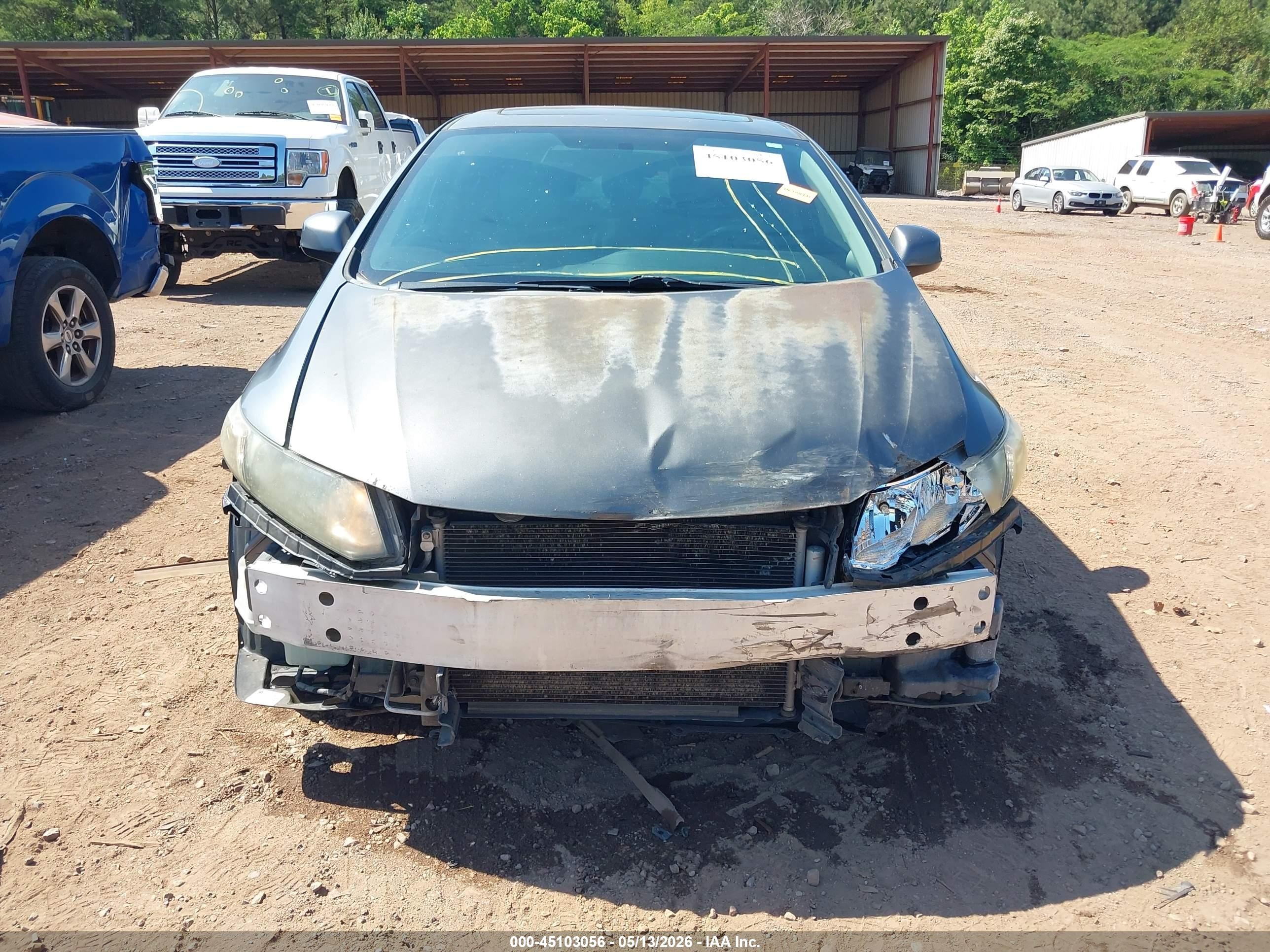 2013 Honda Civic Ex Gray vin: 19XFB2F85DE038799