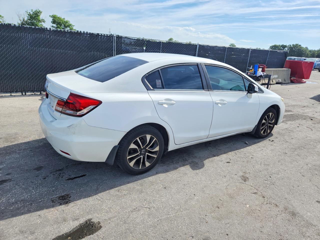 2013 Honda Civic Ex White vin: 19XFB2F85DE050029